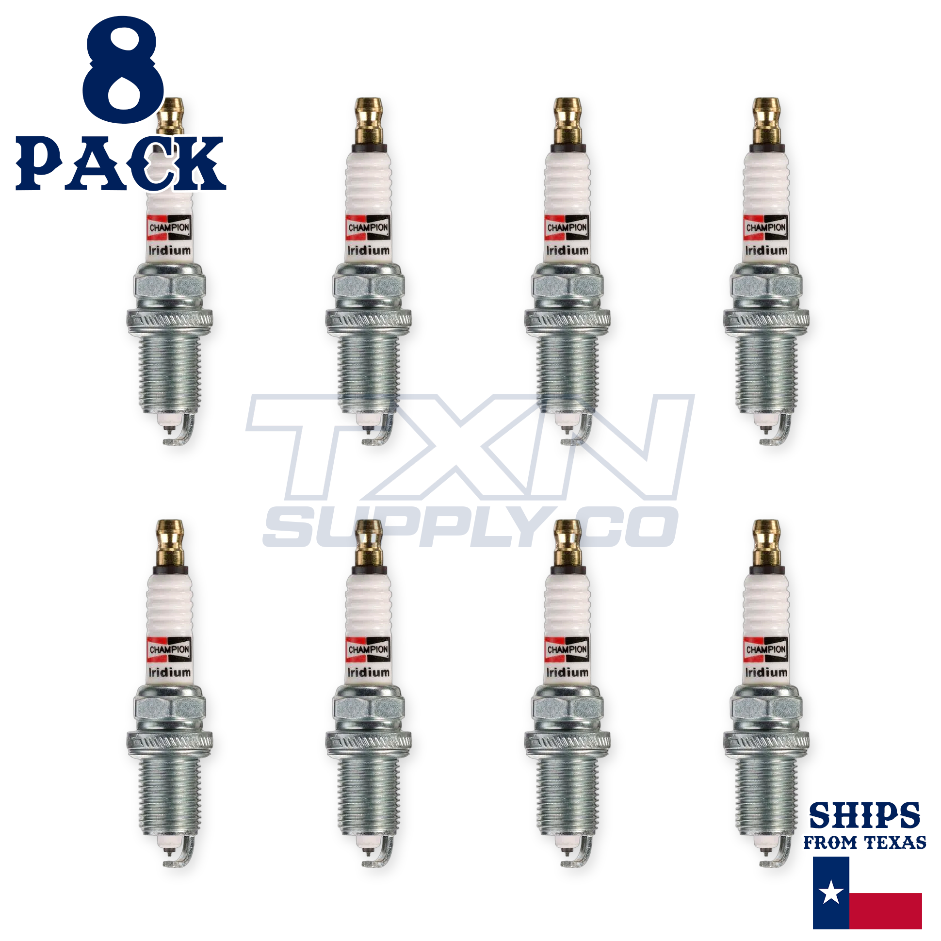 Champion 9806 Iridium Spark Plugs RC8WMPB4 - 8 Pack - Image 2