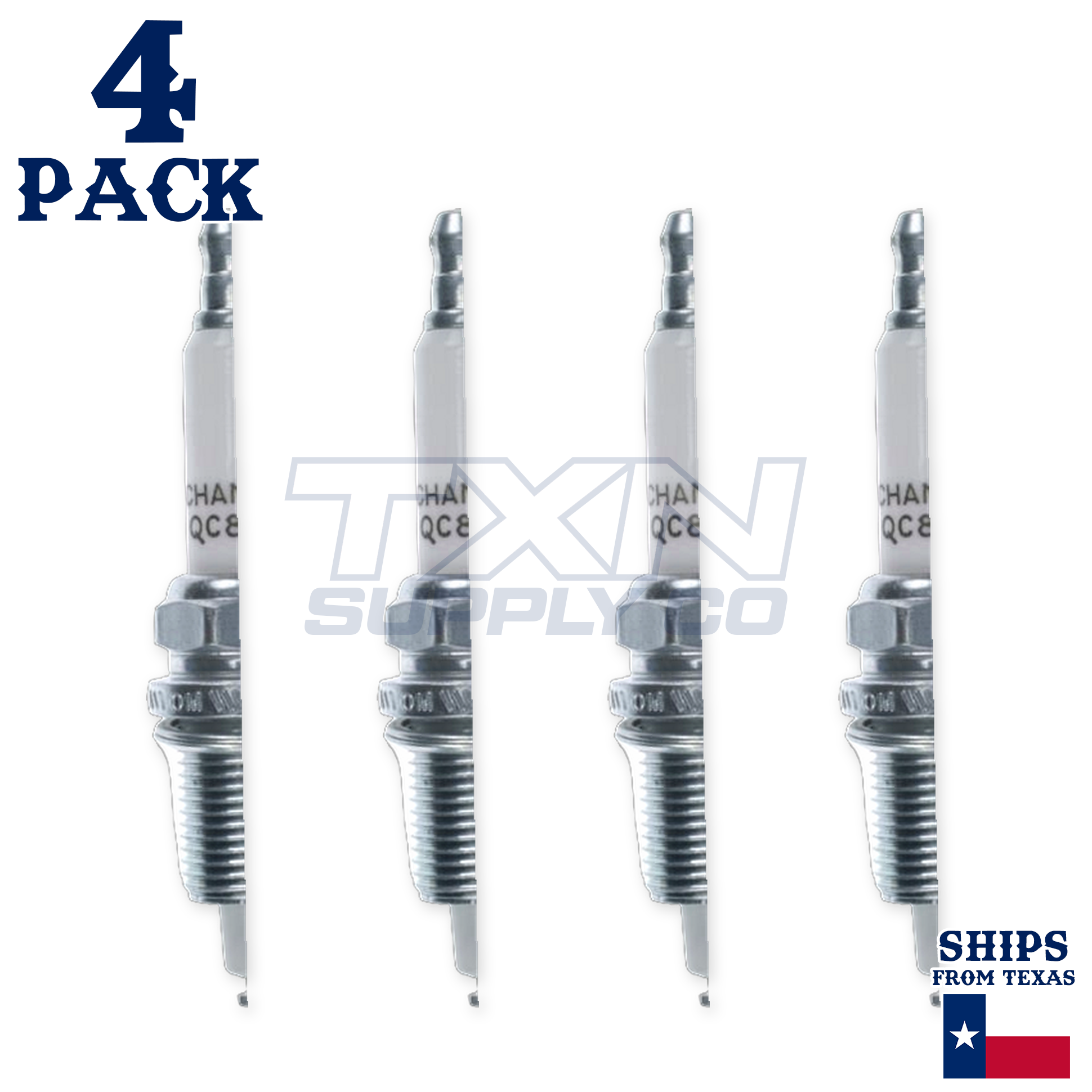 Champion 9809 Iridium Spark Plug QC8WEP - 4 Pack - Image 2