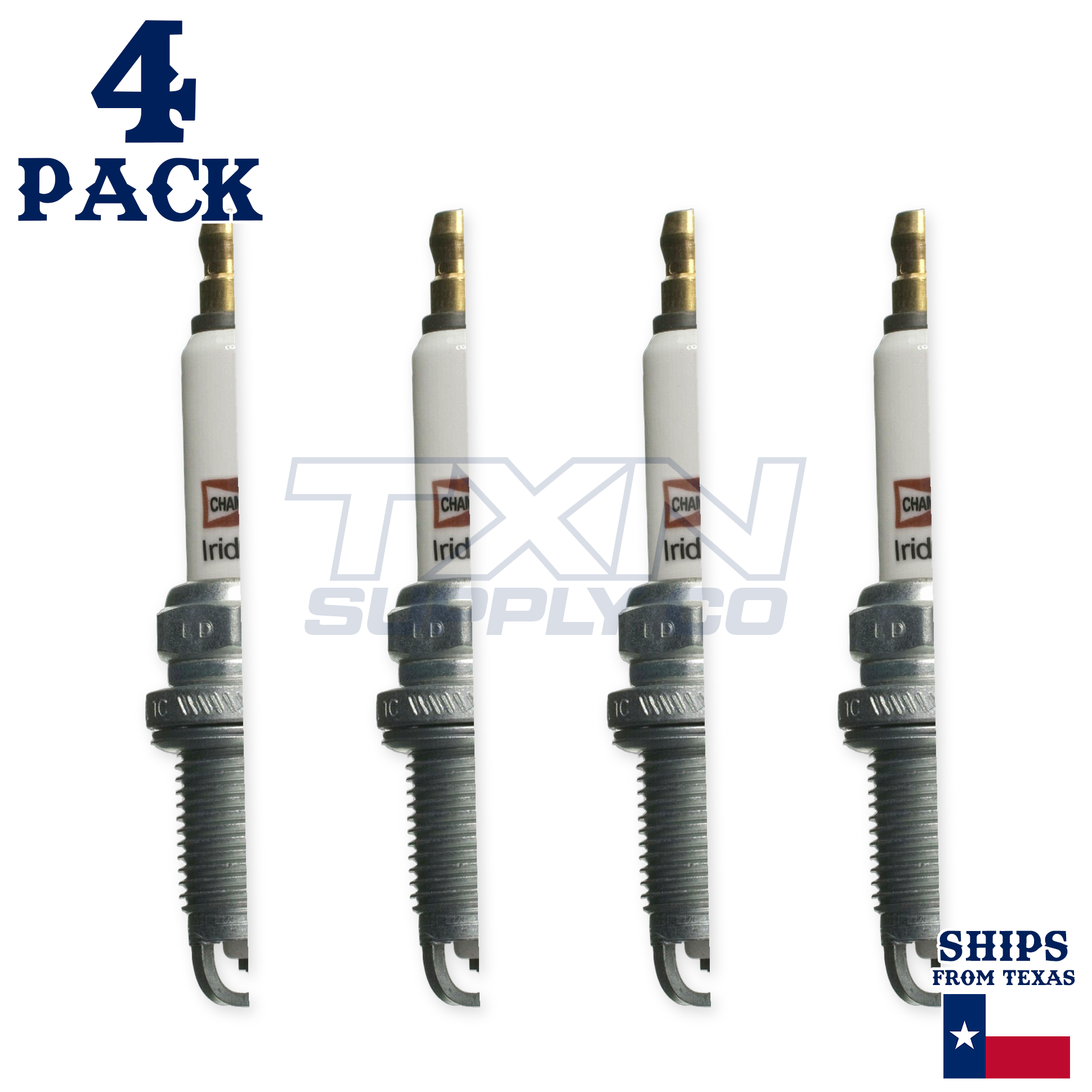 Champion 9812 Iridium Spark Plugs RC8ZWYPB4 - 4 Pack - Image 2
