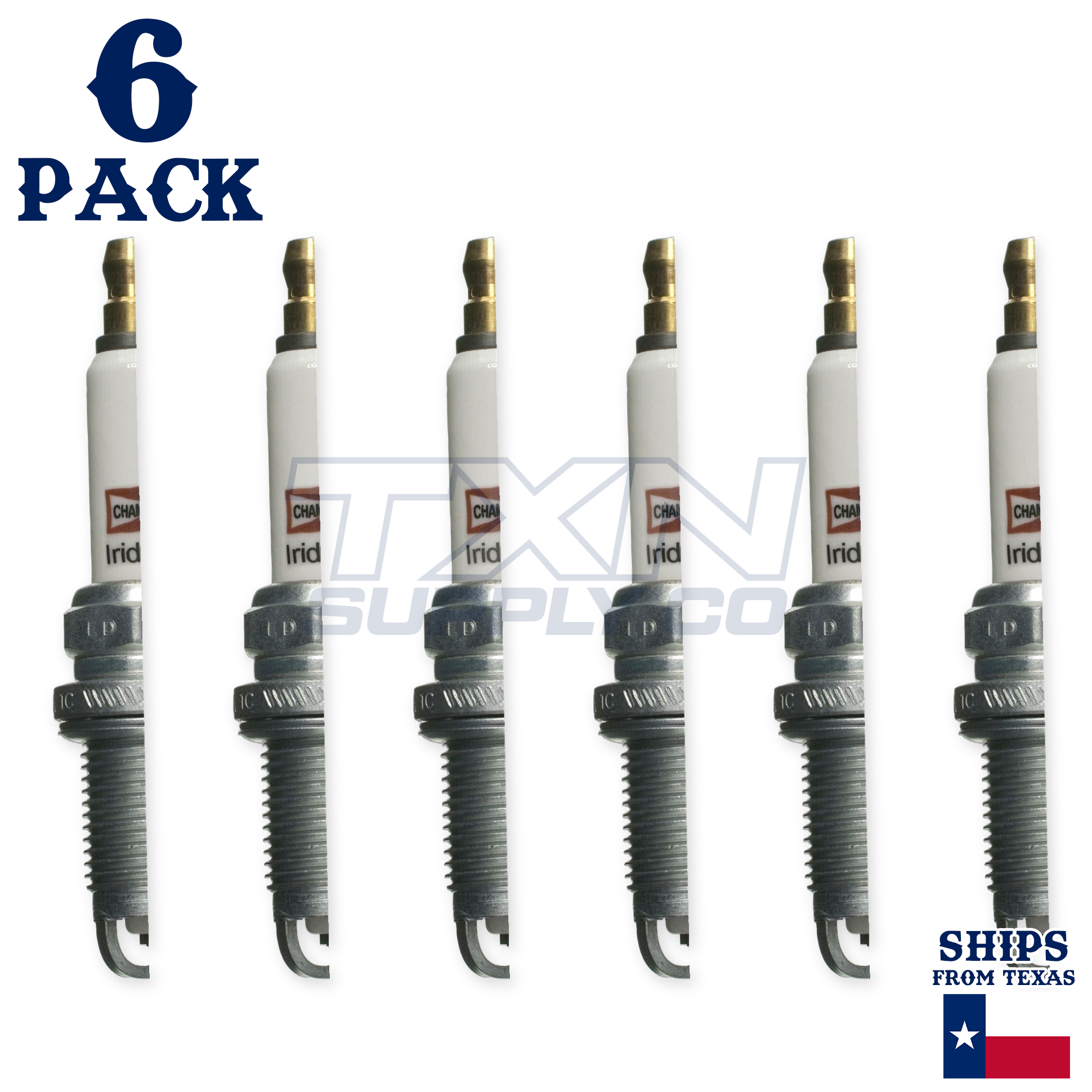Champion 9812 Iridium Spark Plugs RC8ZWYPB4 - 6 Pack - Image 2