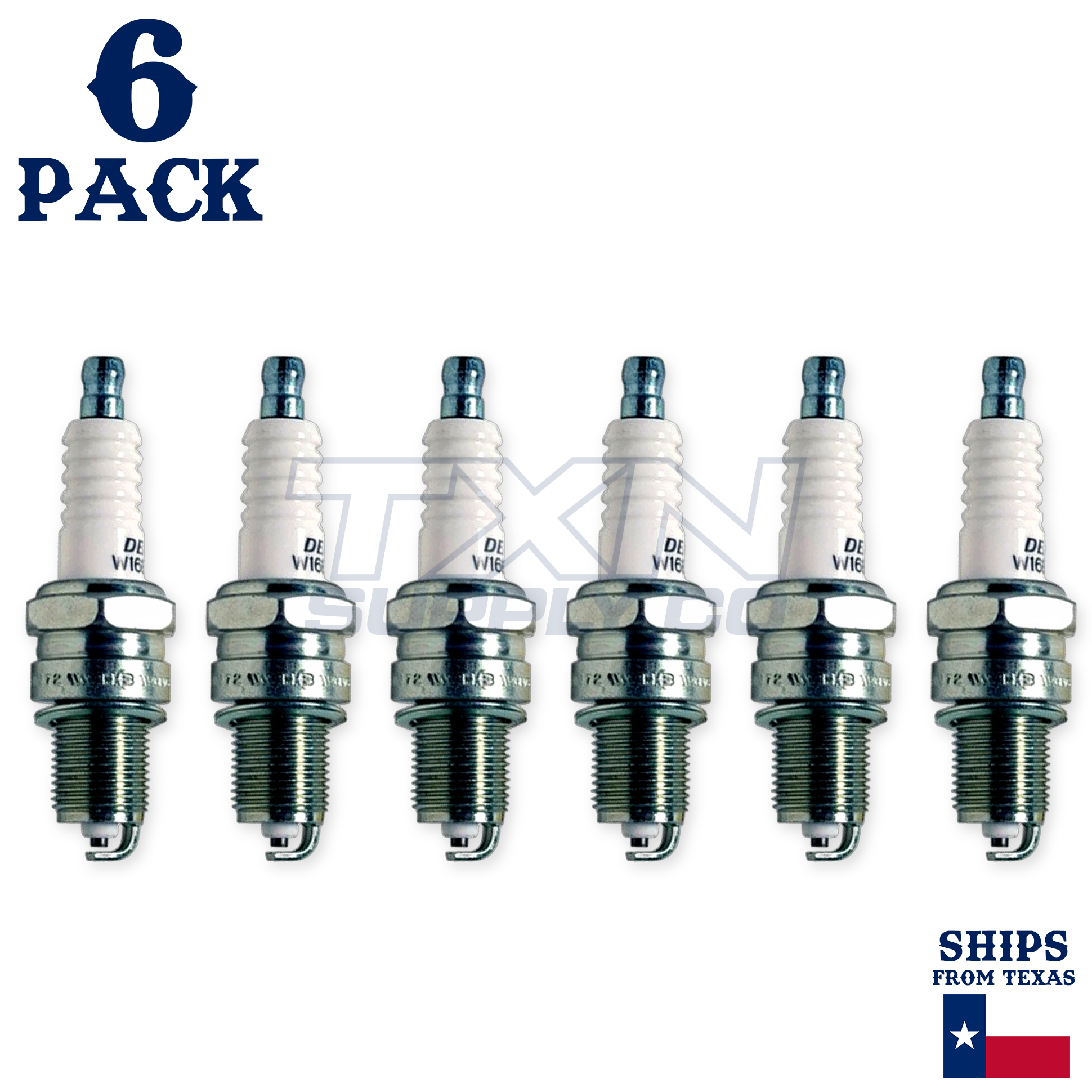 6 Pack Denso 3031 U-Groove Spark Plugs W16EXR-U - Image 1