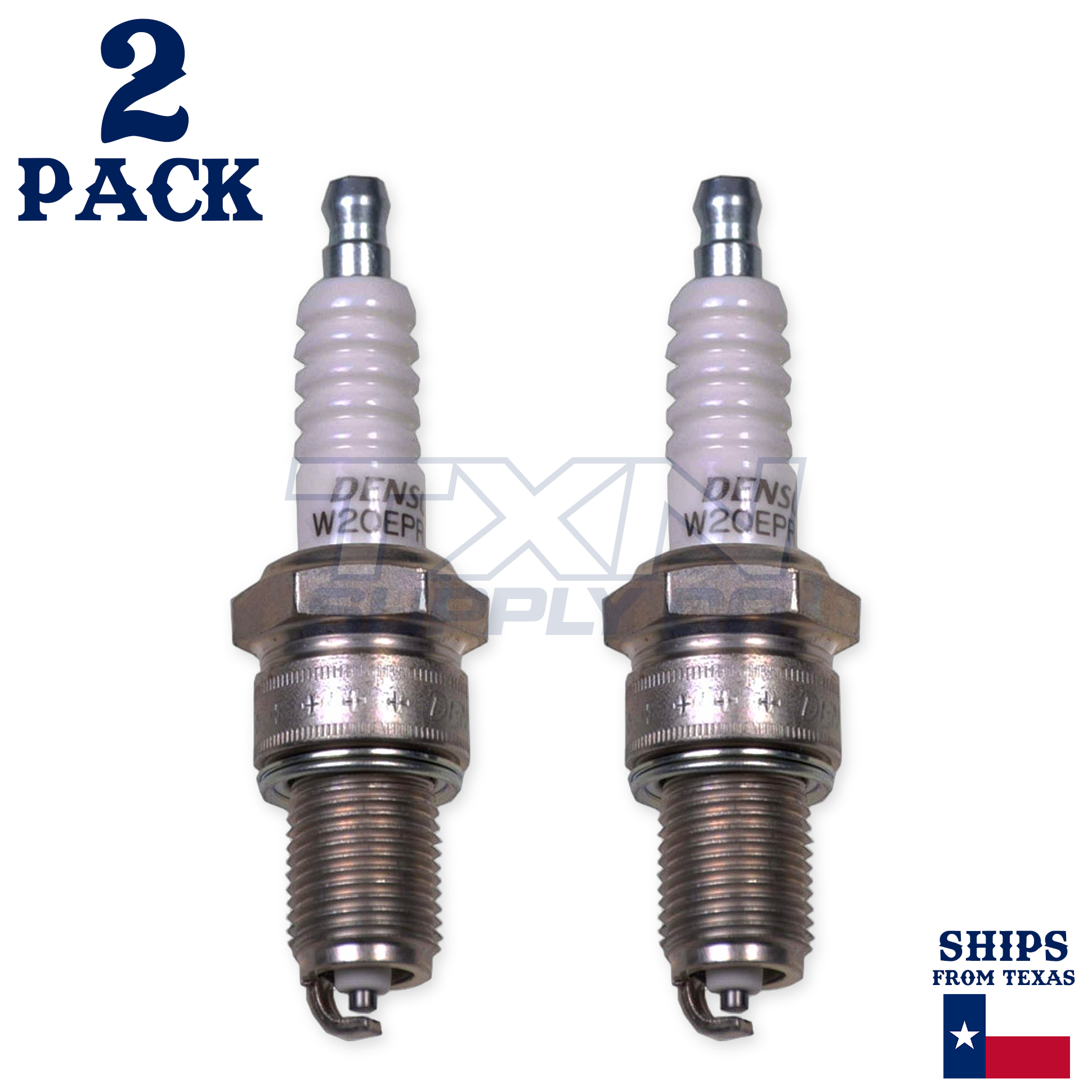 2 Pack Denso 3047 U-Groove Spark Plugs W20EPR-U - Image 1