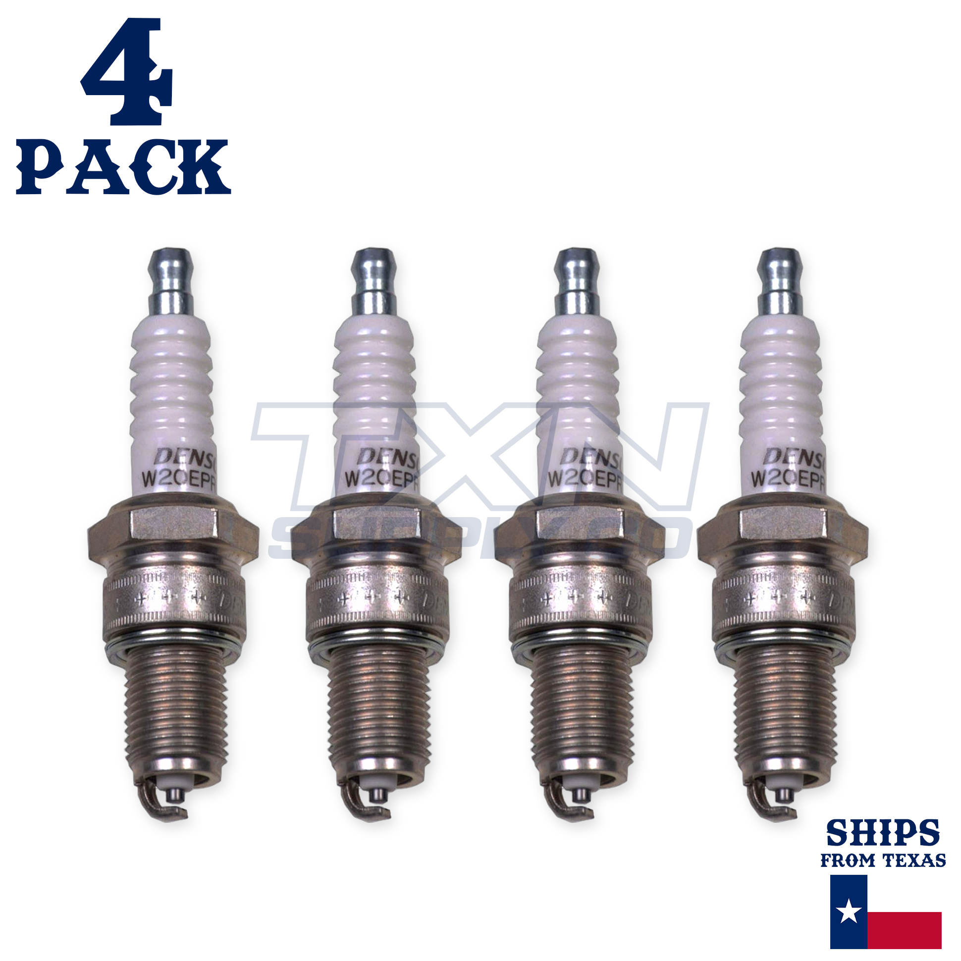 4 Pack Denso 3047 U-Groove Spark Plugs W20EPR-U - Image 1