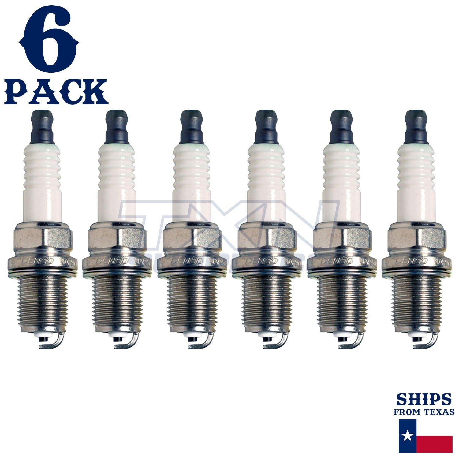 6 Pack Denso 3122 U-Groove Spark Plugs K20R-U - Image 1