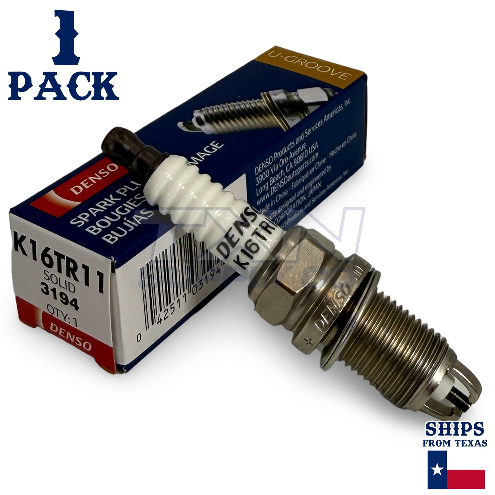 1 Pack DENSO 3194 Standard Spark Plugs for K16TR11 94859009 94856823 - Image 1