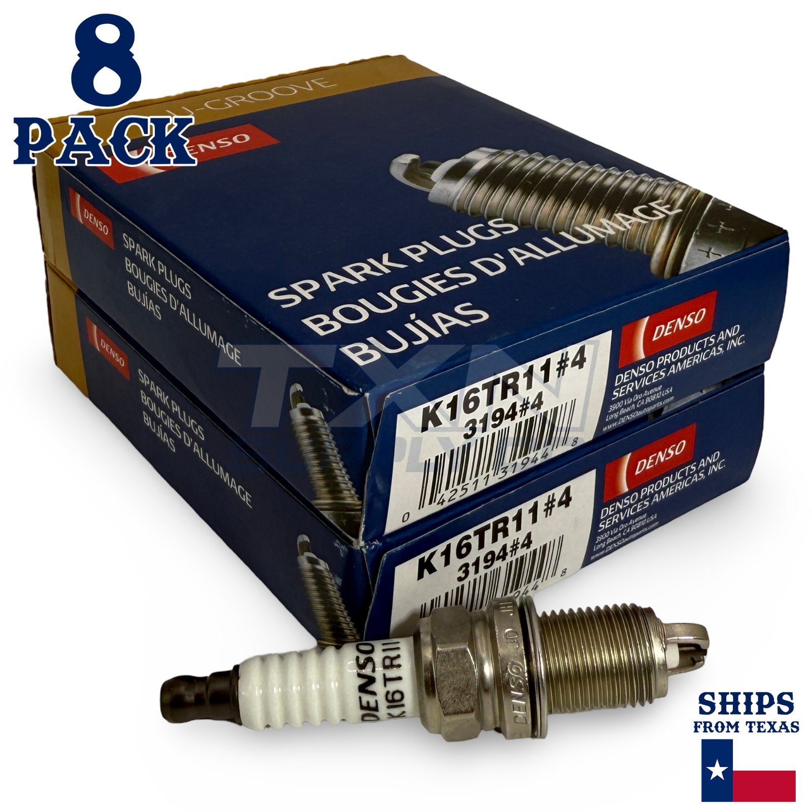 8 Pack DENSO 3194 Standard Spark Plugs for K16TR11 94859009 94856823