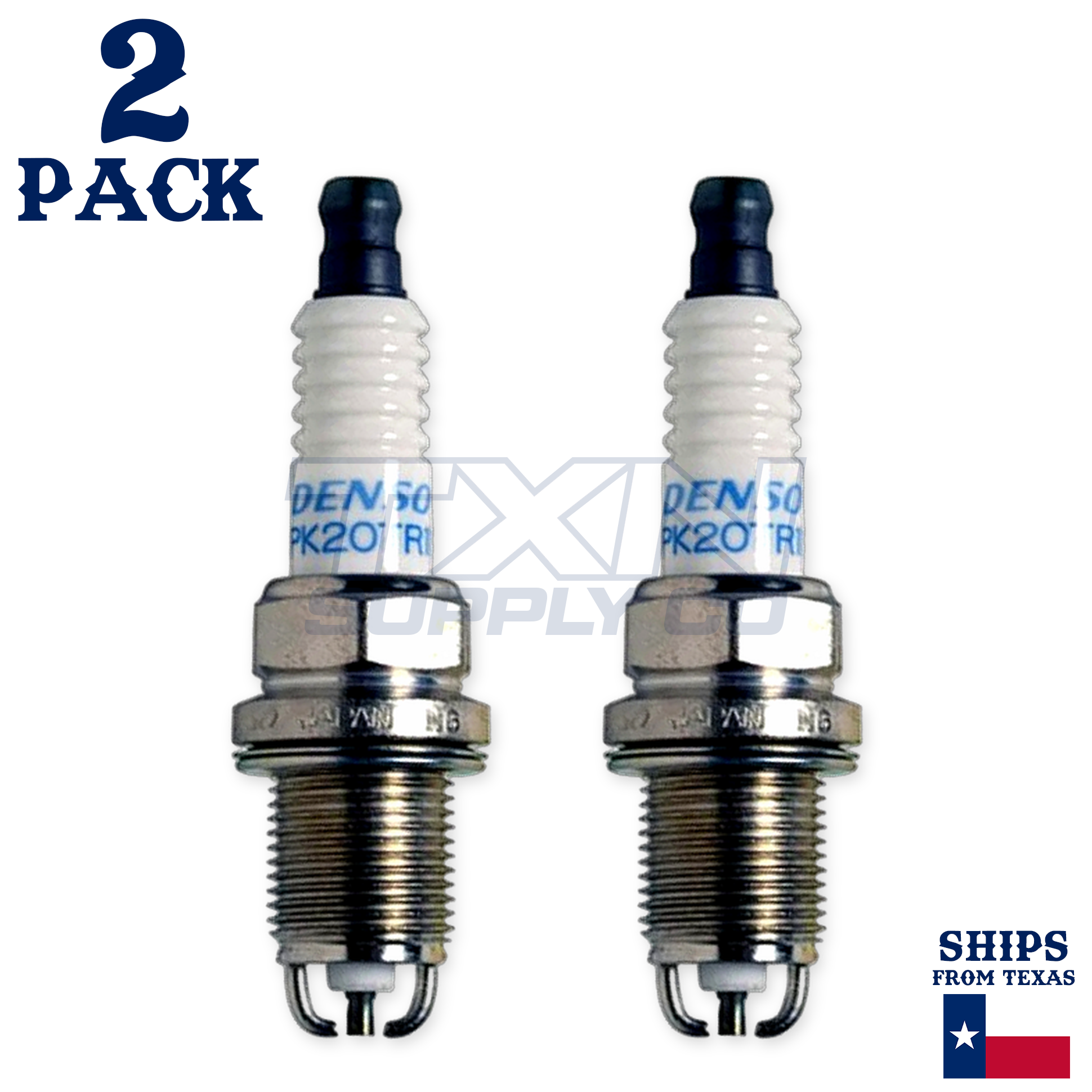 2 Pack Denso 3253 Double Platinum Spark Plugs PK20TR11 - Image 1