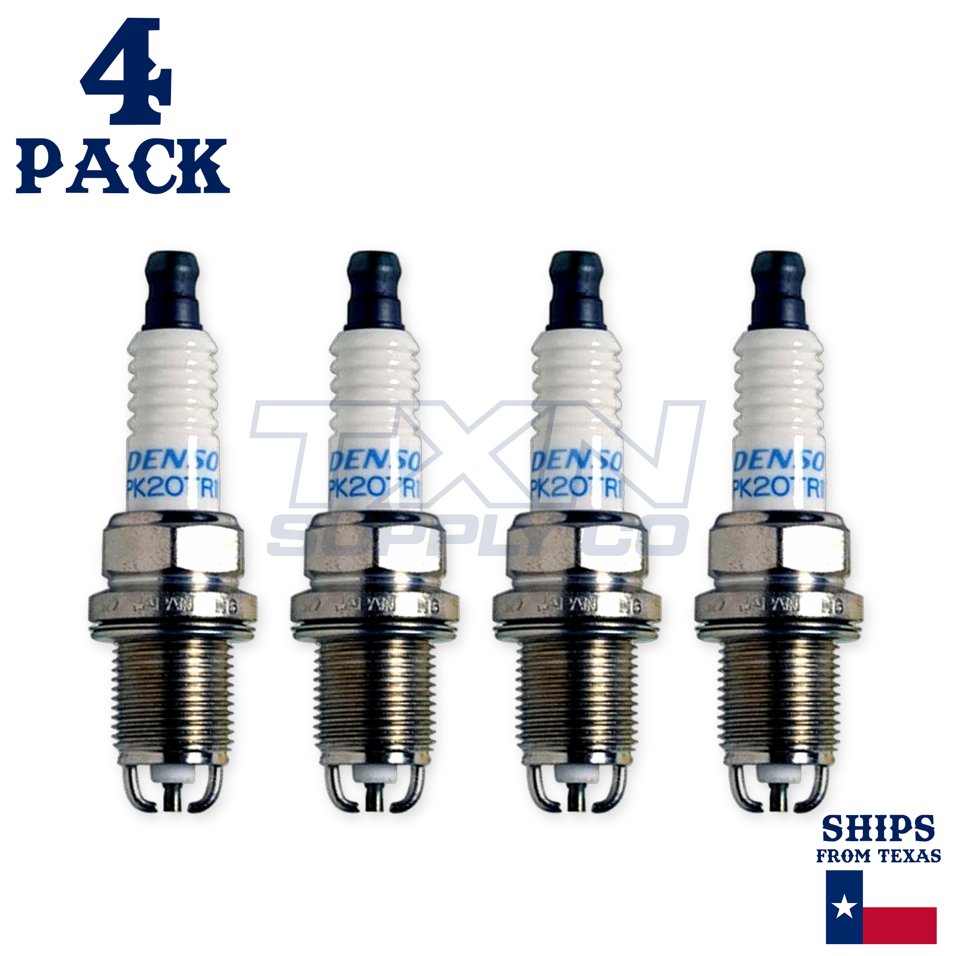 4 Pack Denso 3253 Double Platinum Spark Plugs PK20TR11 - Image 1