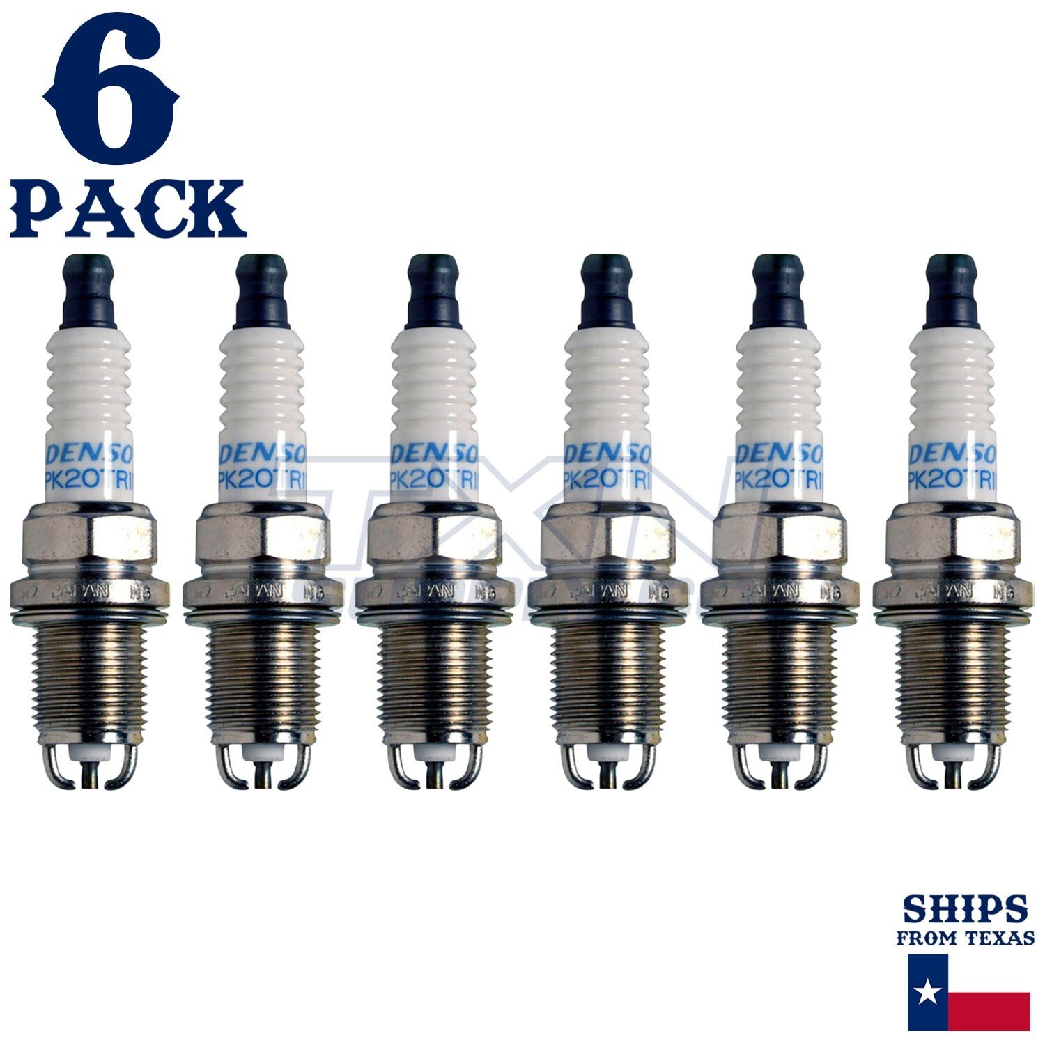 6 Pack Denso 3253 Double Platinum Spark Plug PK20TR11
