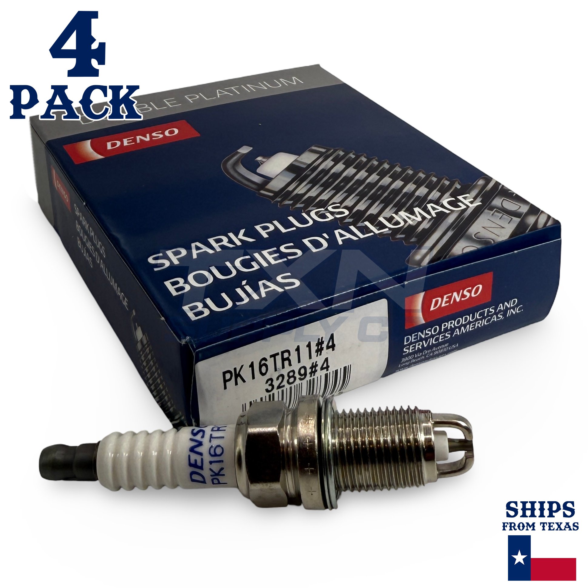 4 Pack Denso 3289 Double Platinum Spark Plugs PK16TR11