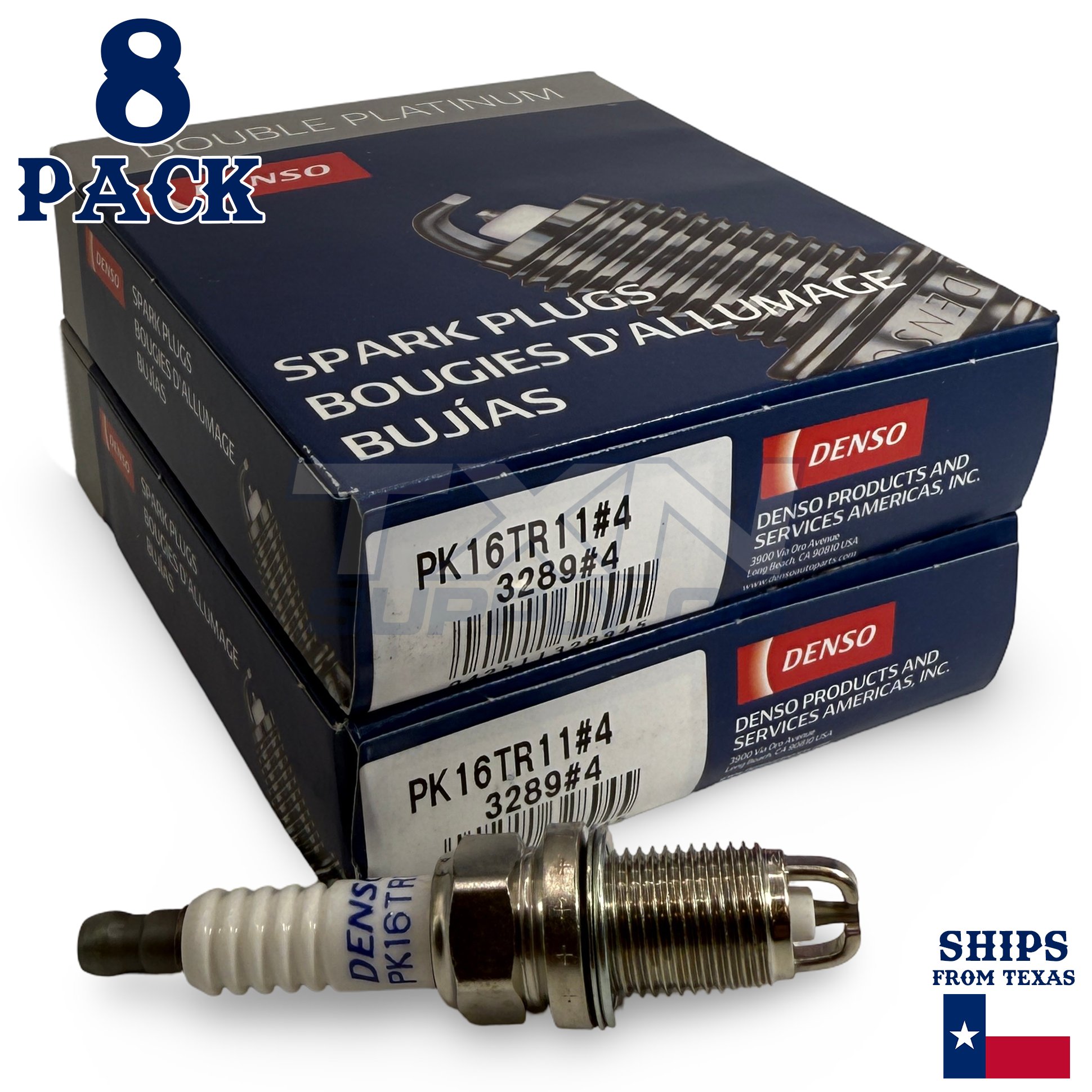 8 Pack Denso 3289 Double Platinum Spark Plugs PK16TR11