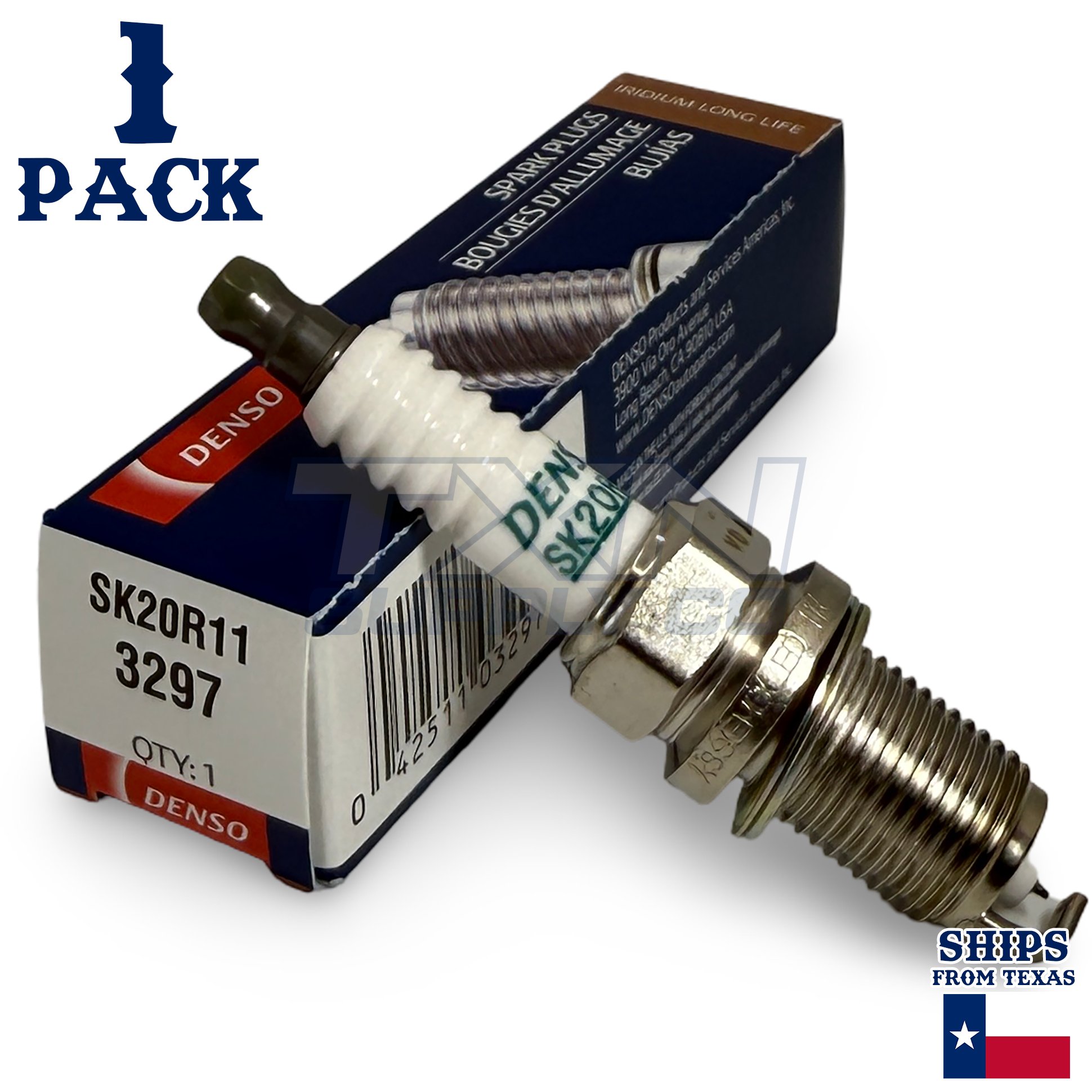 1 Pack Denso 3297 Iridium Long Life Spark Plug SK20R11 - Image 1