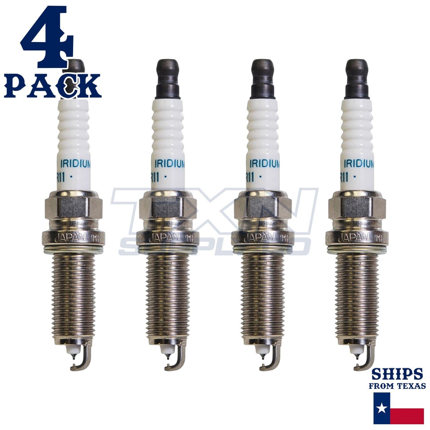 4 Pack Denso 3439 Iridium Long Life Spark Plugs FXE20HR11 - Image 1