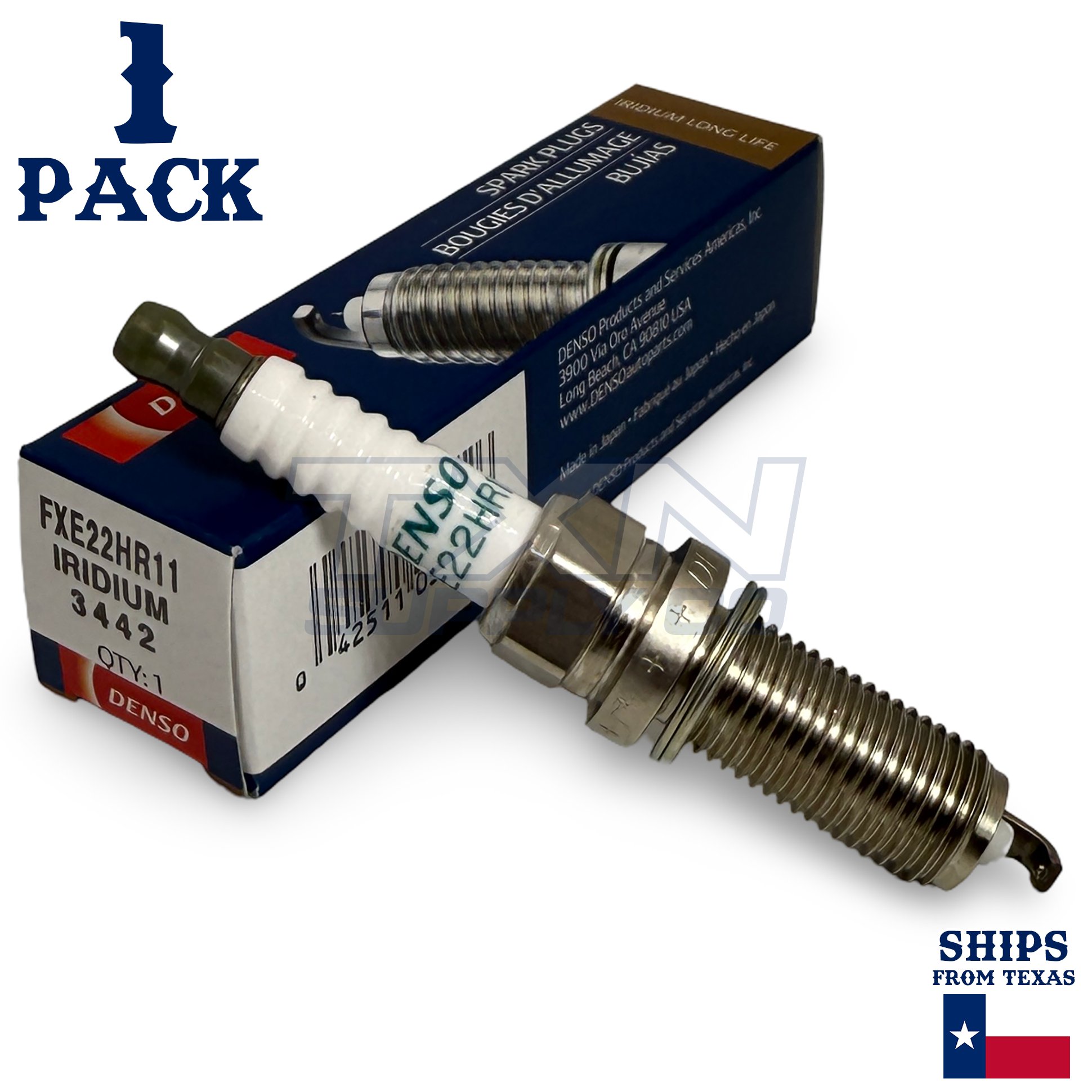 1 Pack Denso 3442 Iridium Long Life Spark Plug FXE22HR11 - Image 1