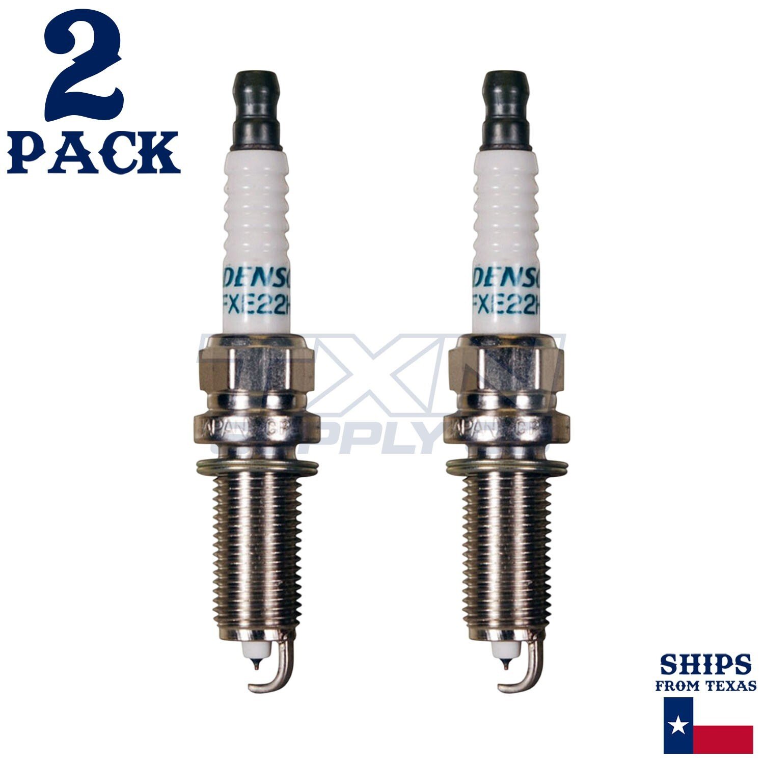 2 Pack Denso 3442 Iridium Long Life Spark Plugs FXE22HR11 - Image 2