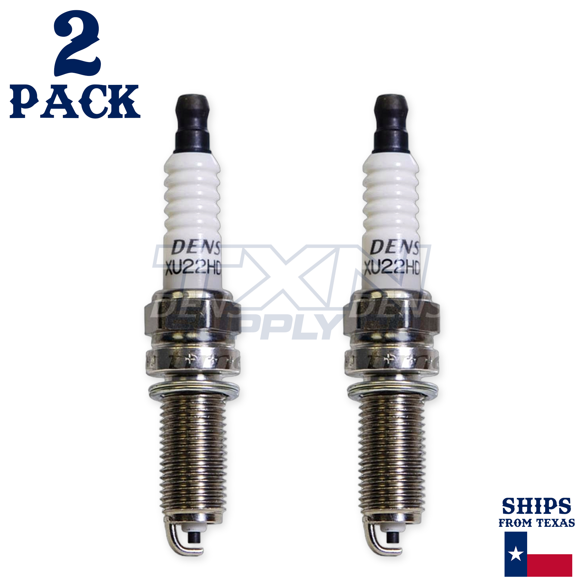 2 Pack Denso 3445 Standard Spark Plugs XU22HDR9 - Image 1
