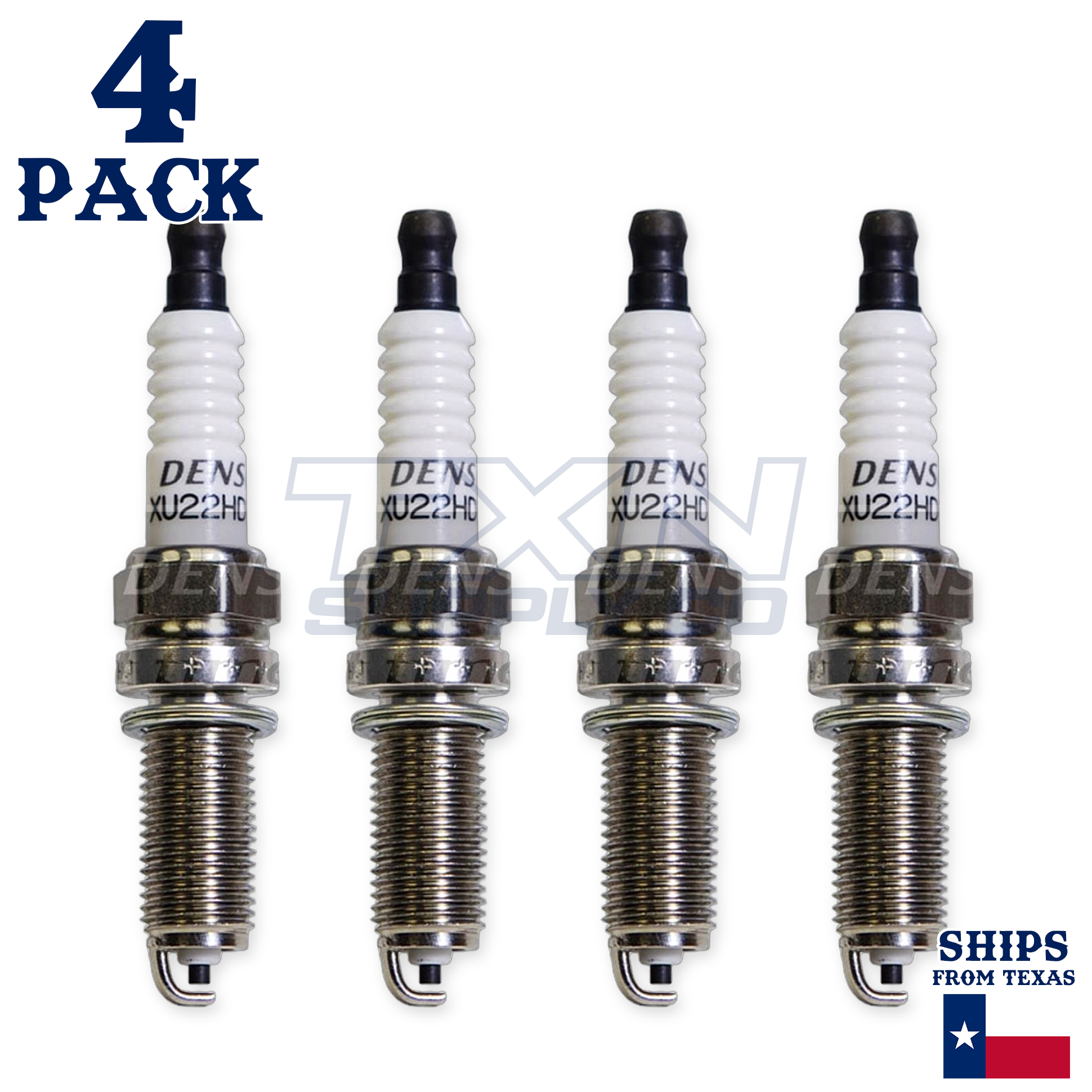 4 Pack Denso 3445 Standard Spark Plugs XU22HDR9 - Image 1