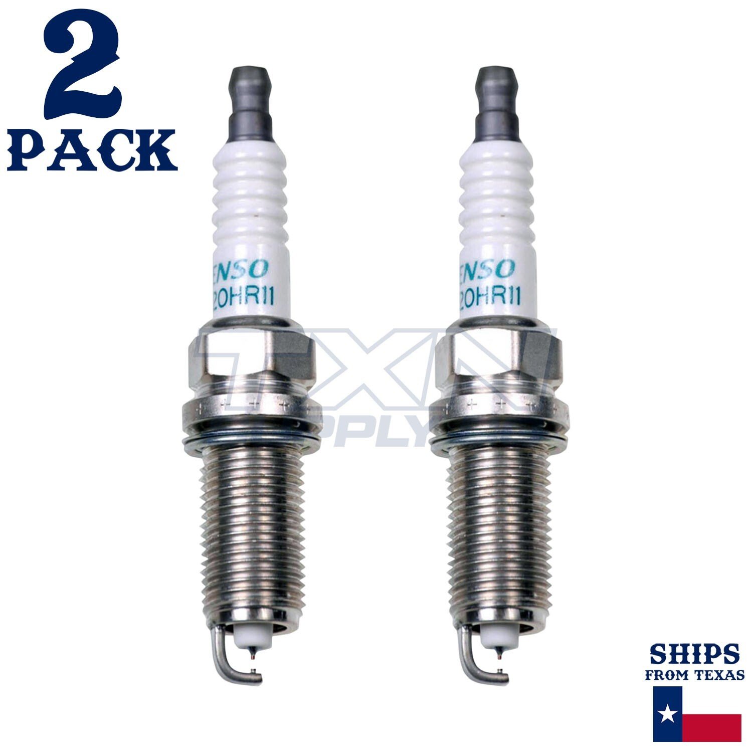 2 Pack Denso 3450 Iridium Long Life Spark Plugs FK16HR-11 - Image 1