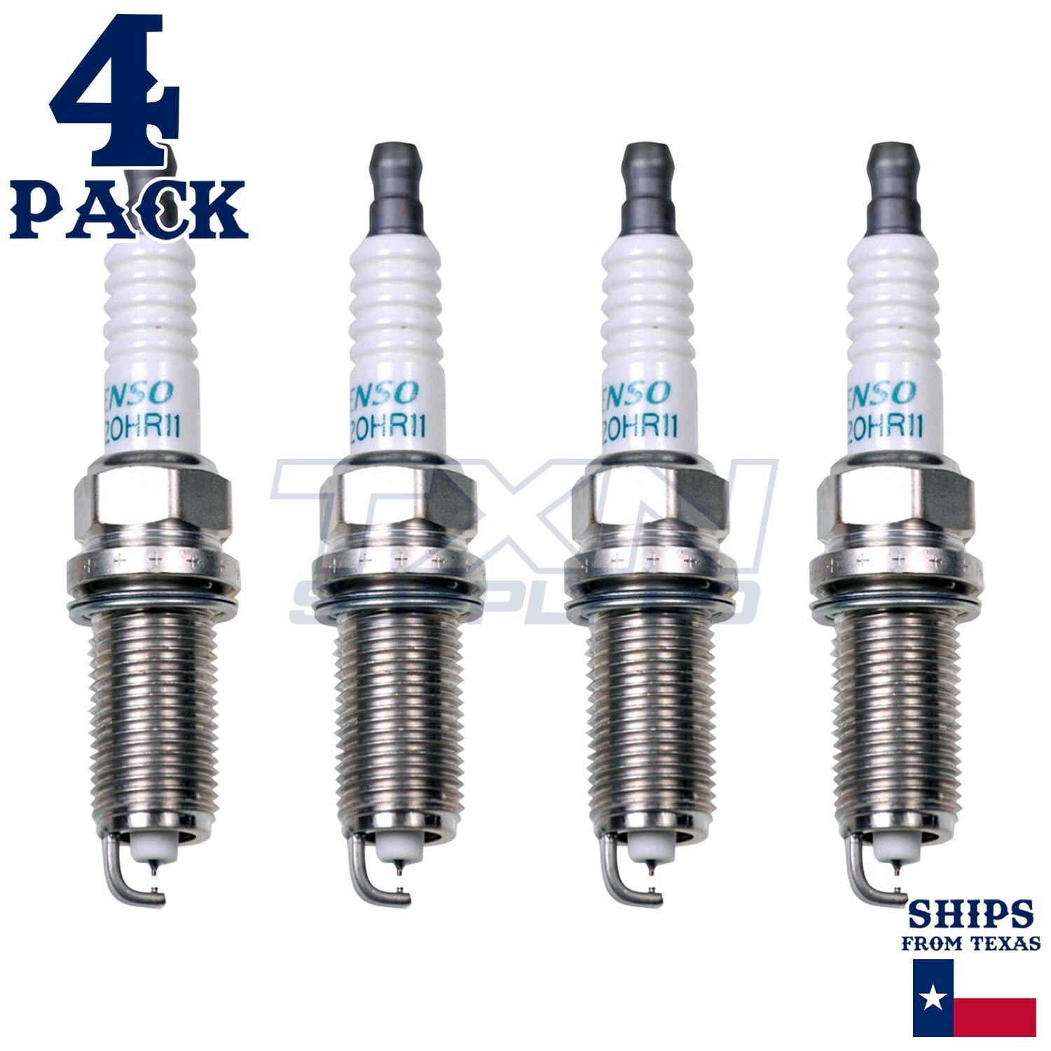 4 Pack Denso 3450 Iridium Long Life Spark Plugs FK16HR-11 - Image 1