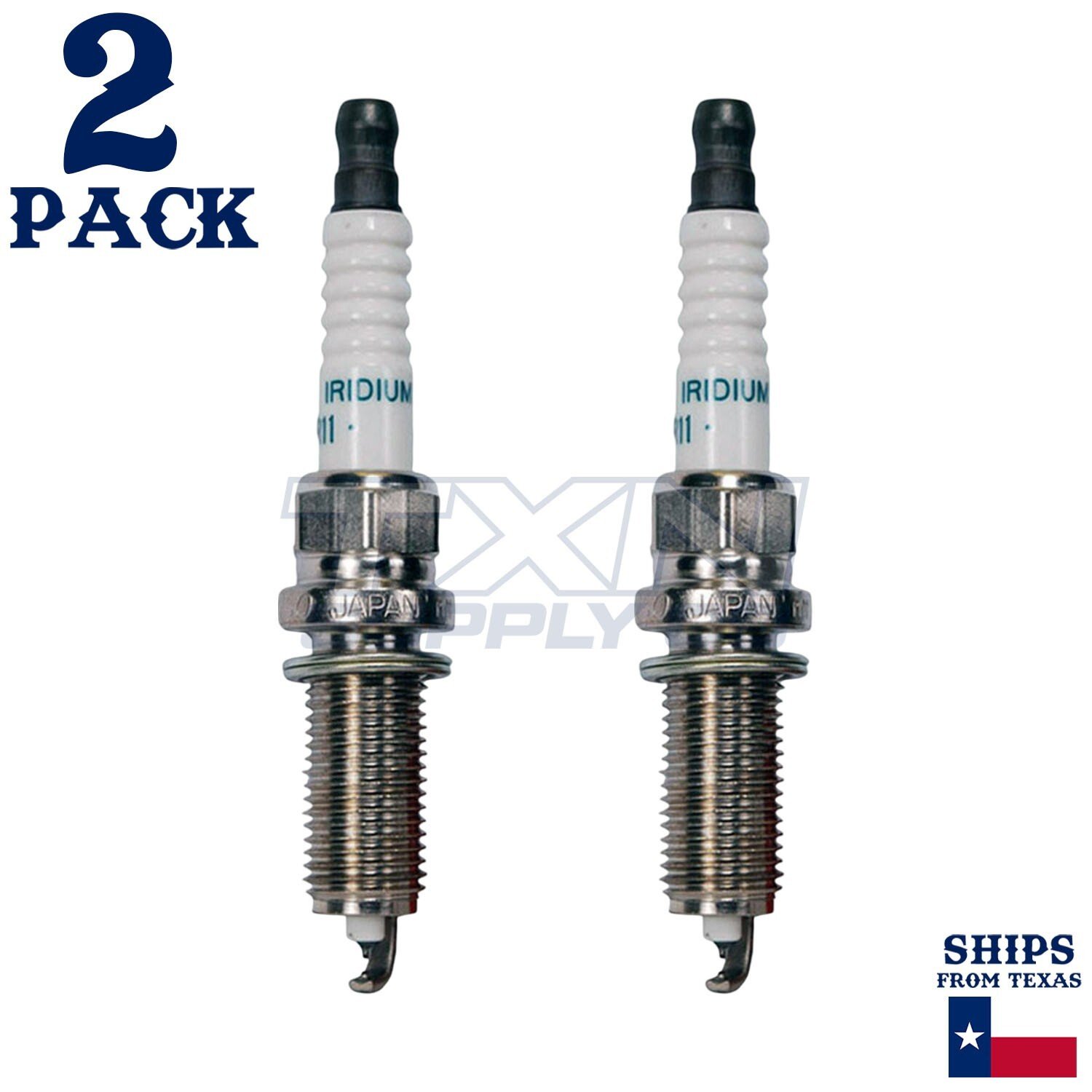 2 Pack Denso 3457 Iridium Long Life Spark Plugs FXE24HR-11 - Image 1