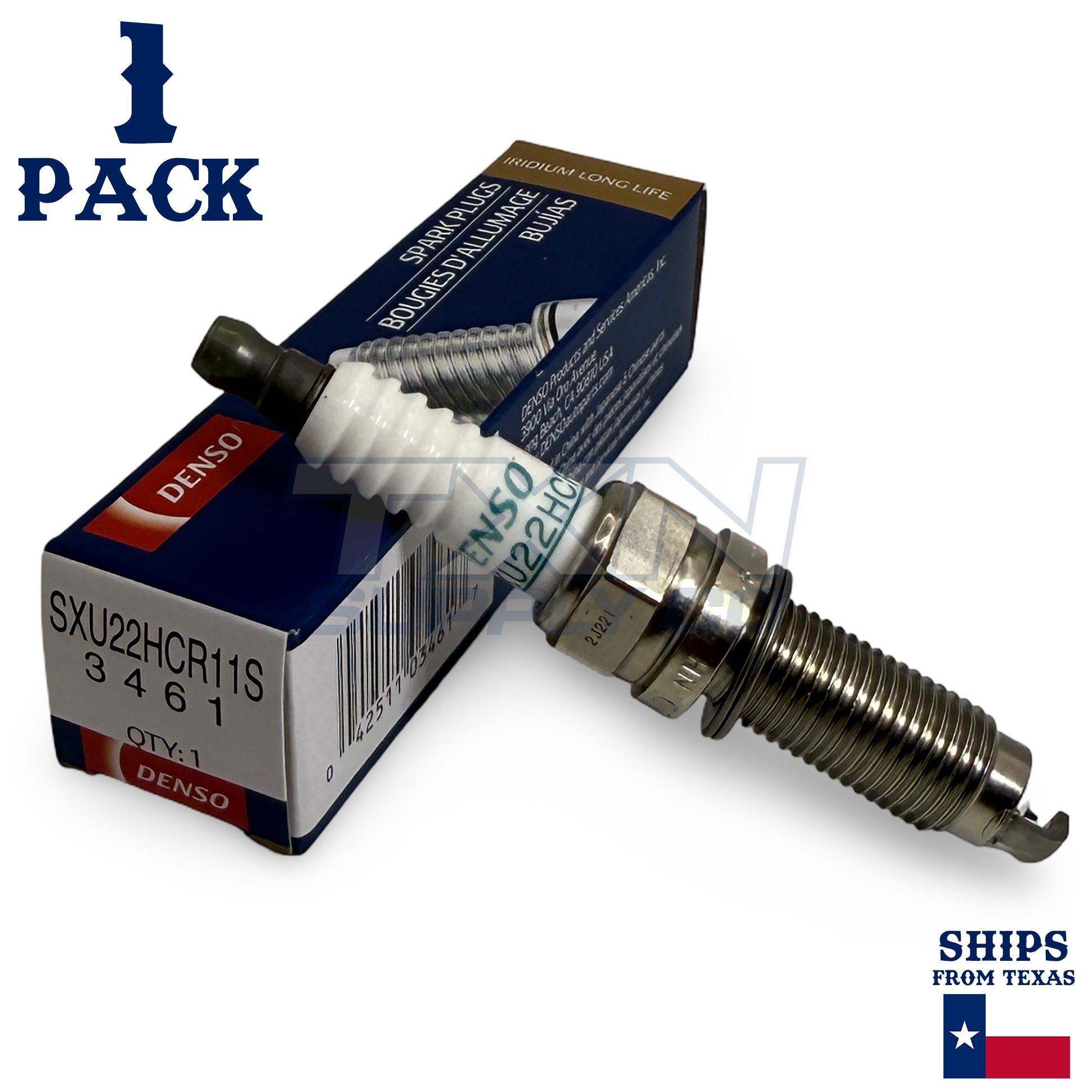 1 Pack Denso 3461 Iridium Long Life Spark Plug SXU22HCR11S - Image 1