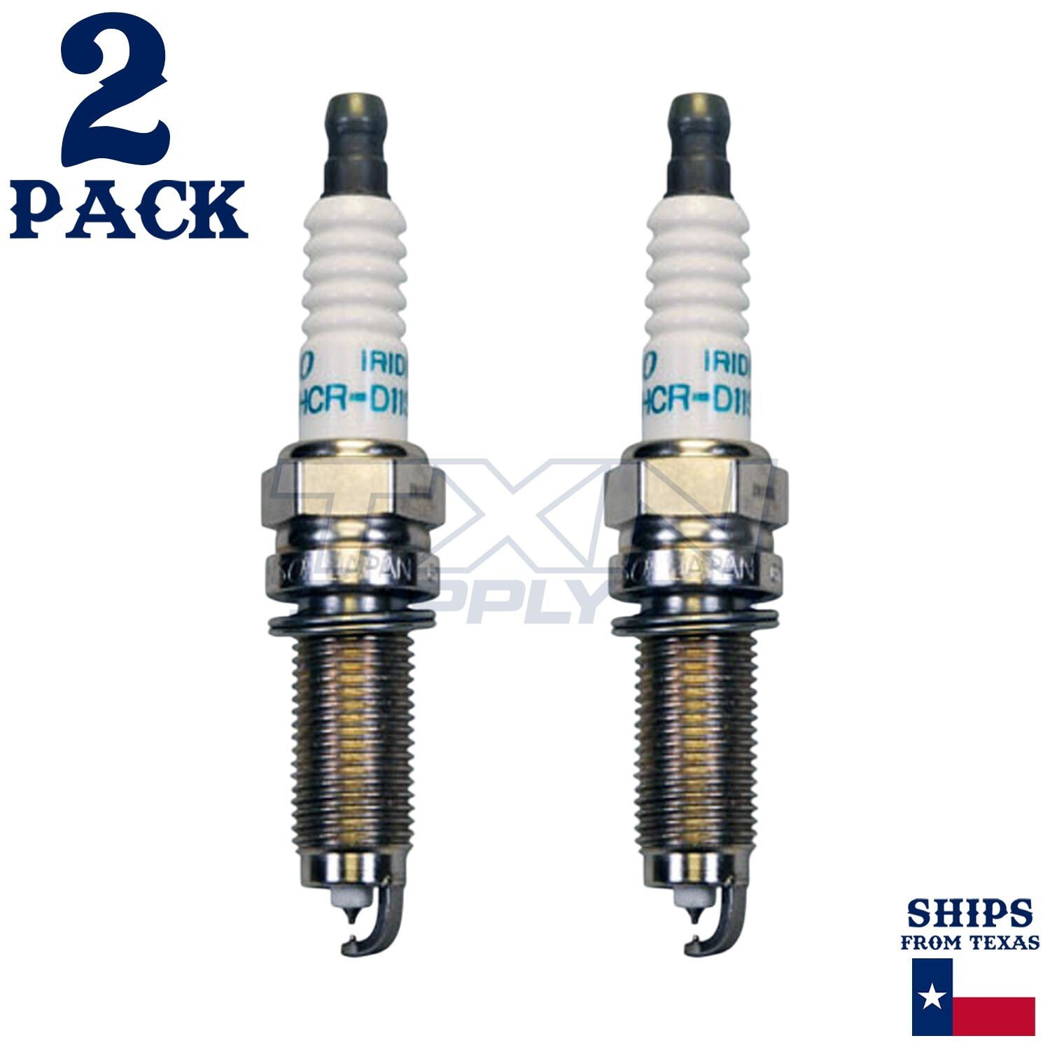 2 Pack Denso 3483 Iridium Long Life Spark Plugs DXU22HCR-D11S - Image 2