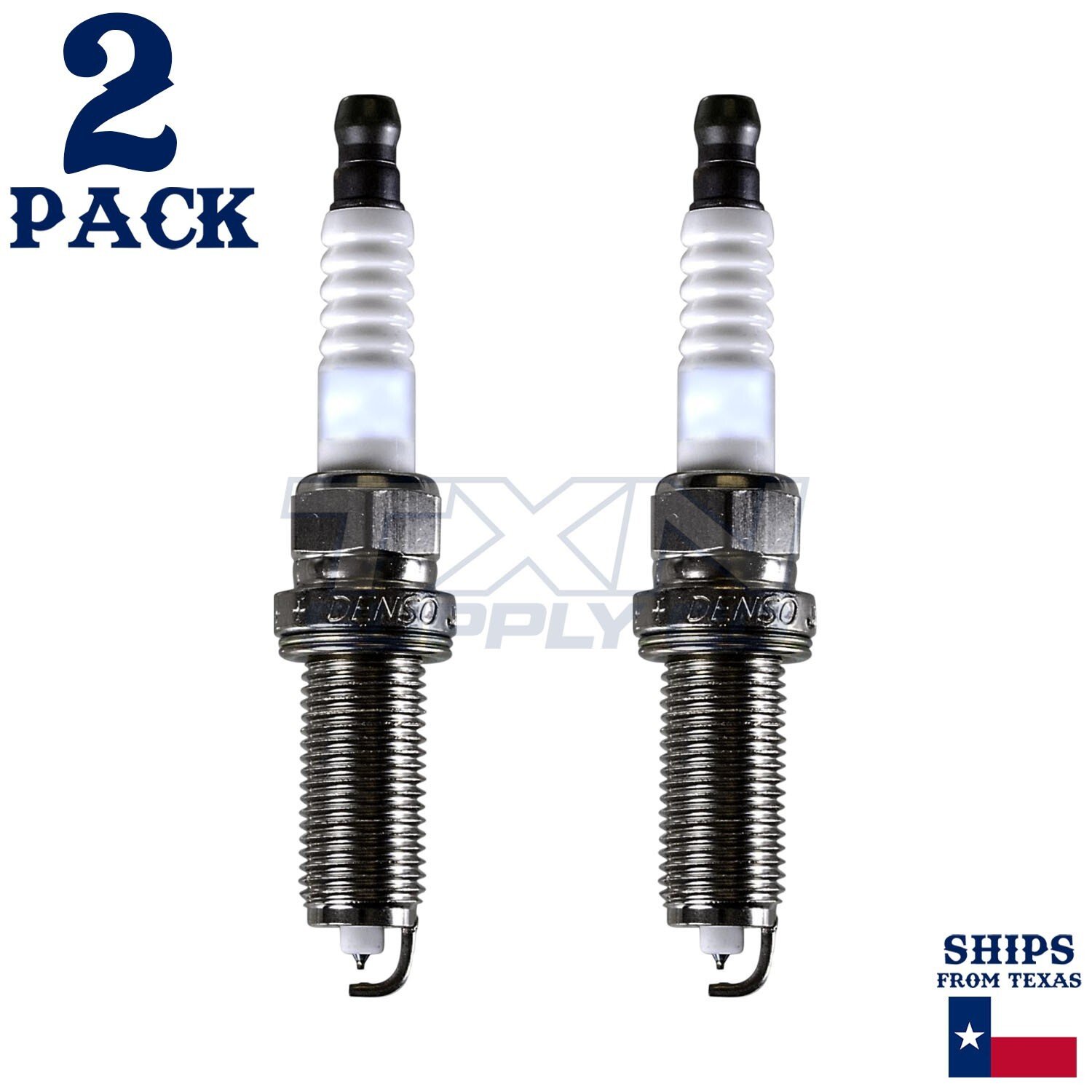 2 Pack Denso 3499 Iridium Long Life Spark Plugs SC16HR11 - Image 1