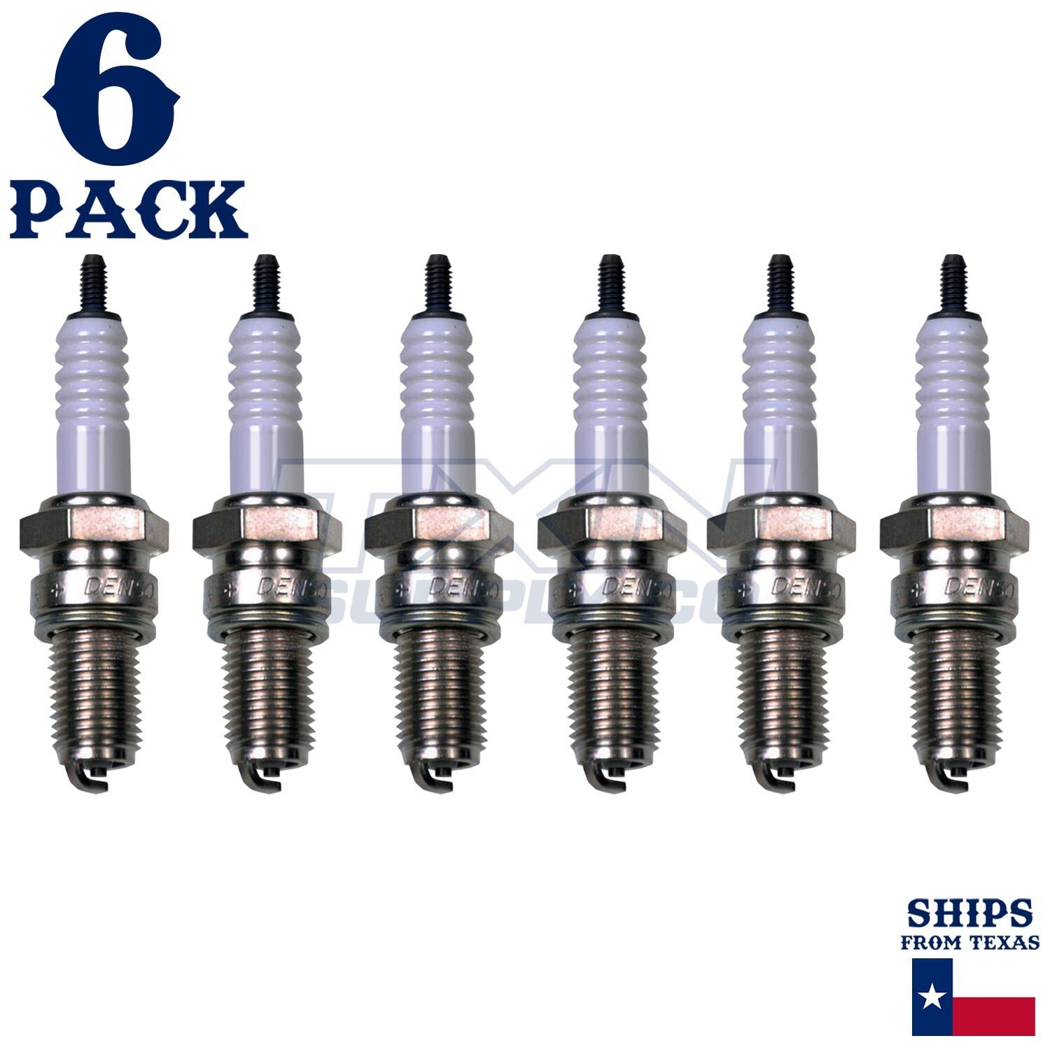 6 Pack Denso 4101 U-Groove Spark Plugs X24ESR-U