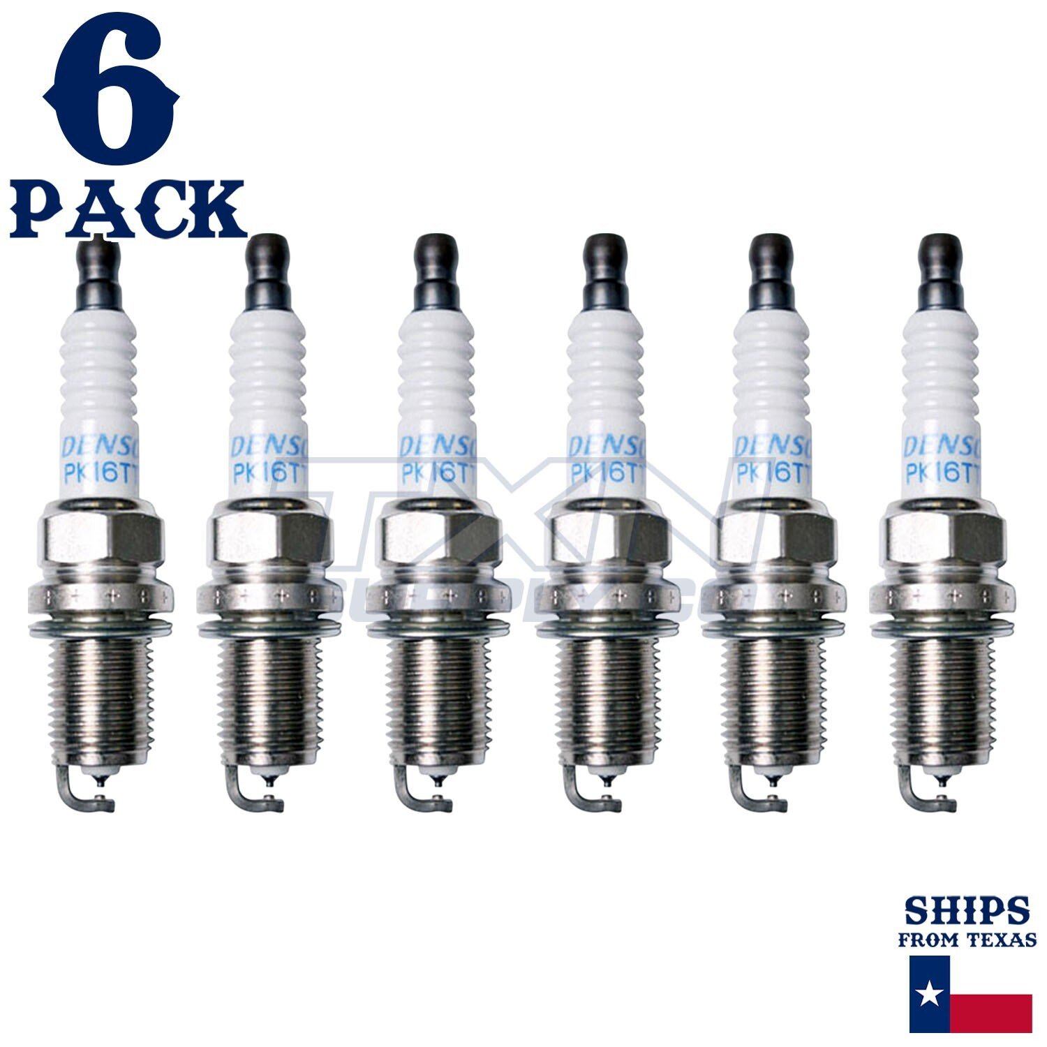 6 Pack Denso 4503 Platinum TT Spark Plugs PK16TT
