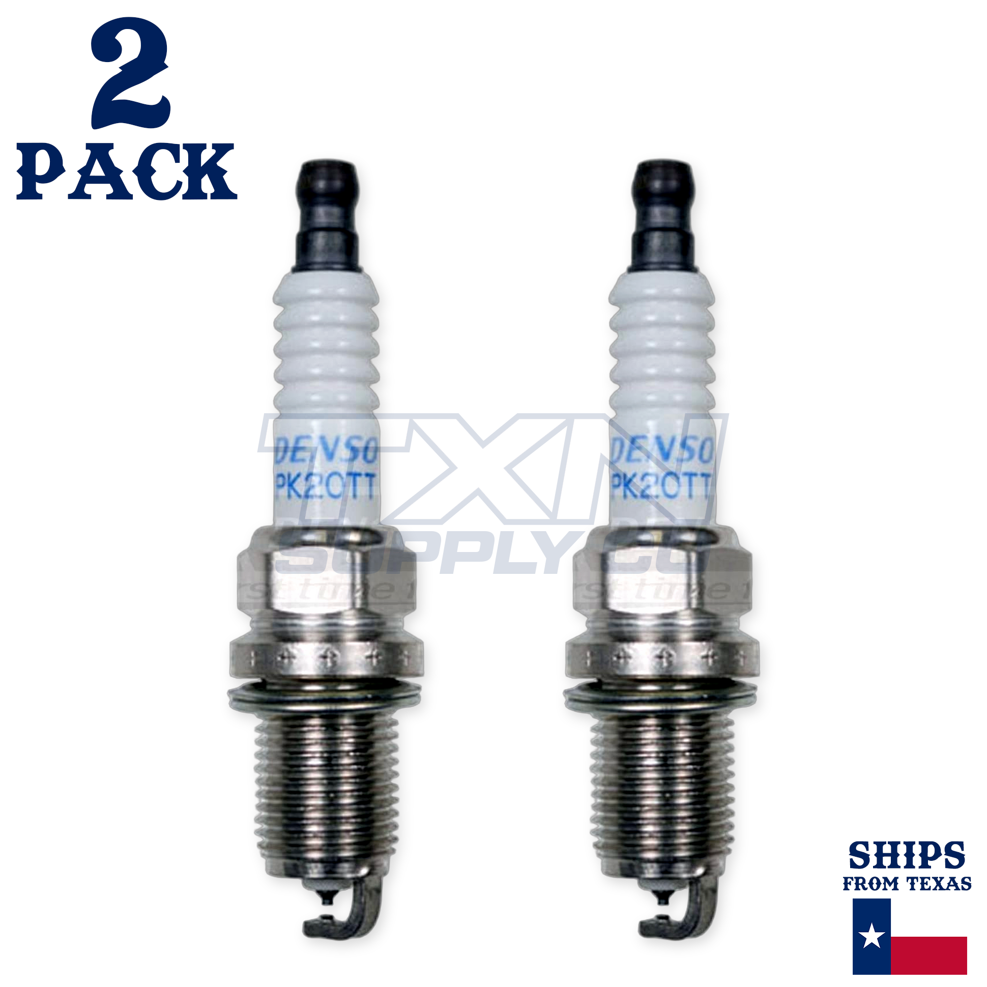 2 Pack Denso 4504 Platinum Power Spark Plugs PK20TT - Image 1