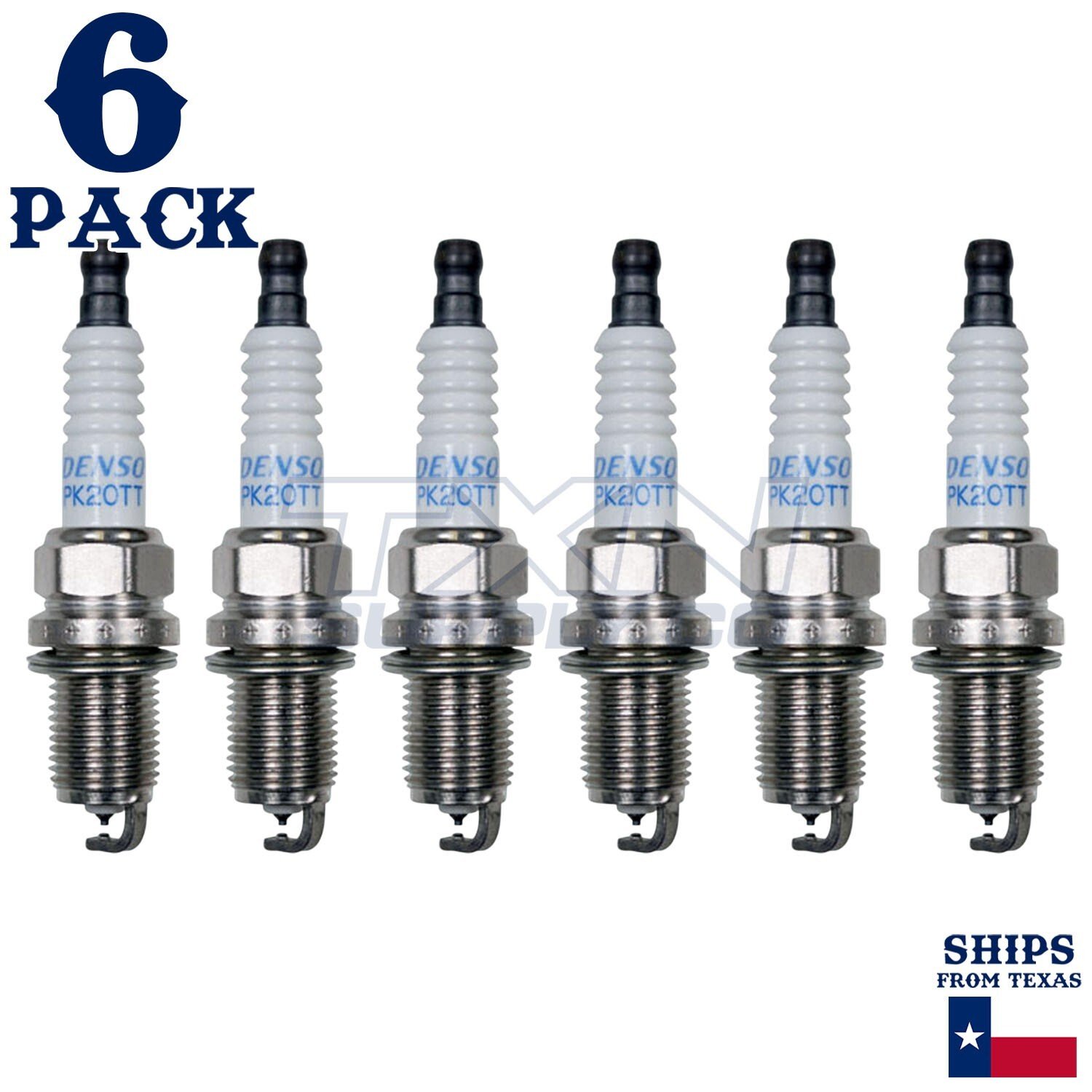 6 Pack Denso 4504 Platinum Power Spark Plugs PK20TT