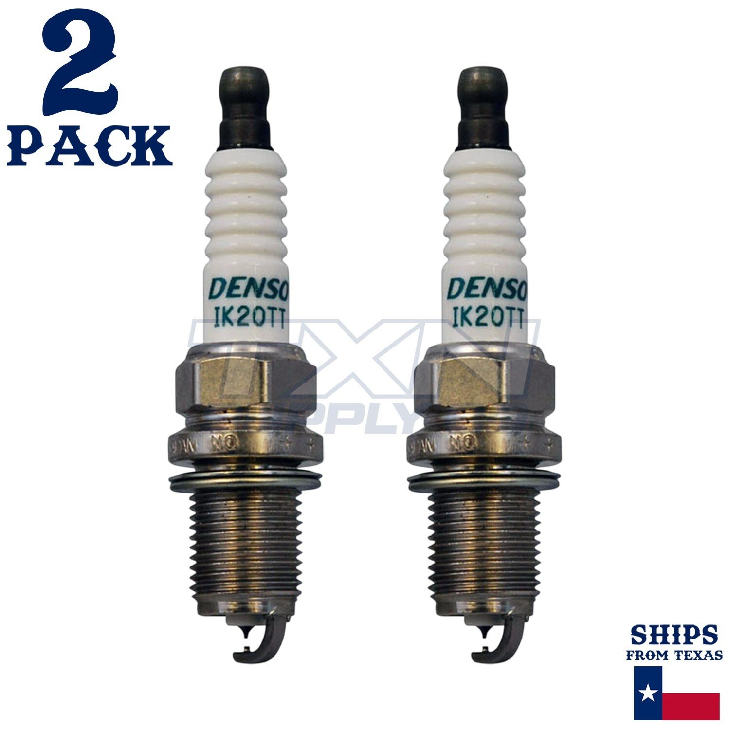 2 Pack Denso 4702 Iridium TT Spark Plugs IK20TT - Image 1