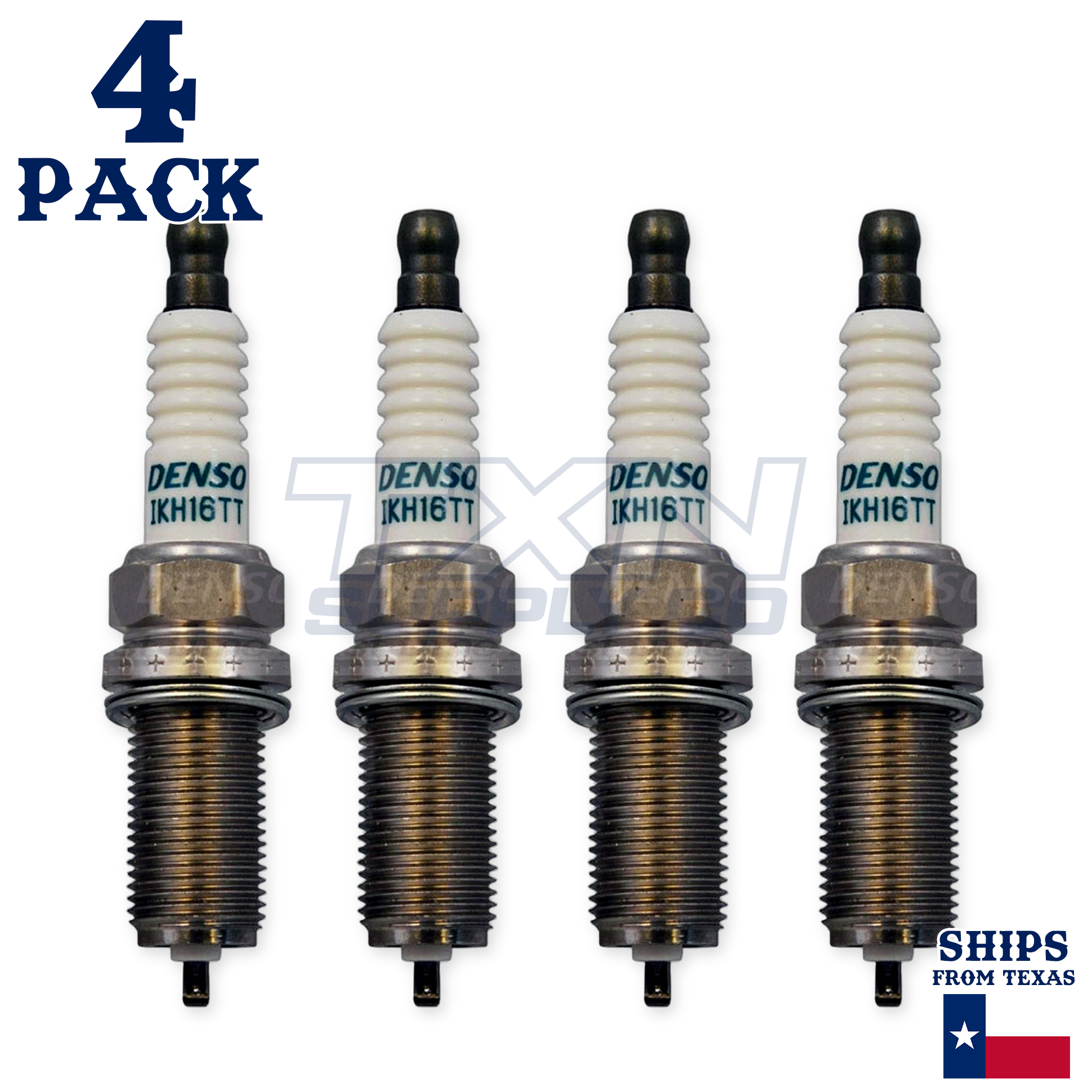 4 Pack Denso 4703 Iridium TT Spark Plugs IKH16TT - Image 1