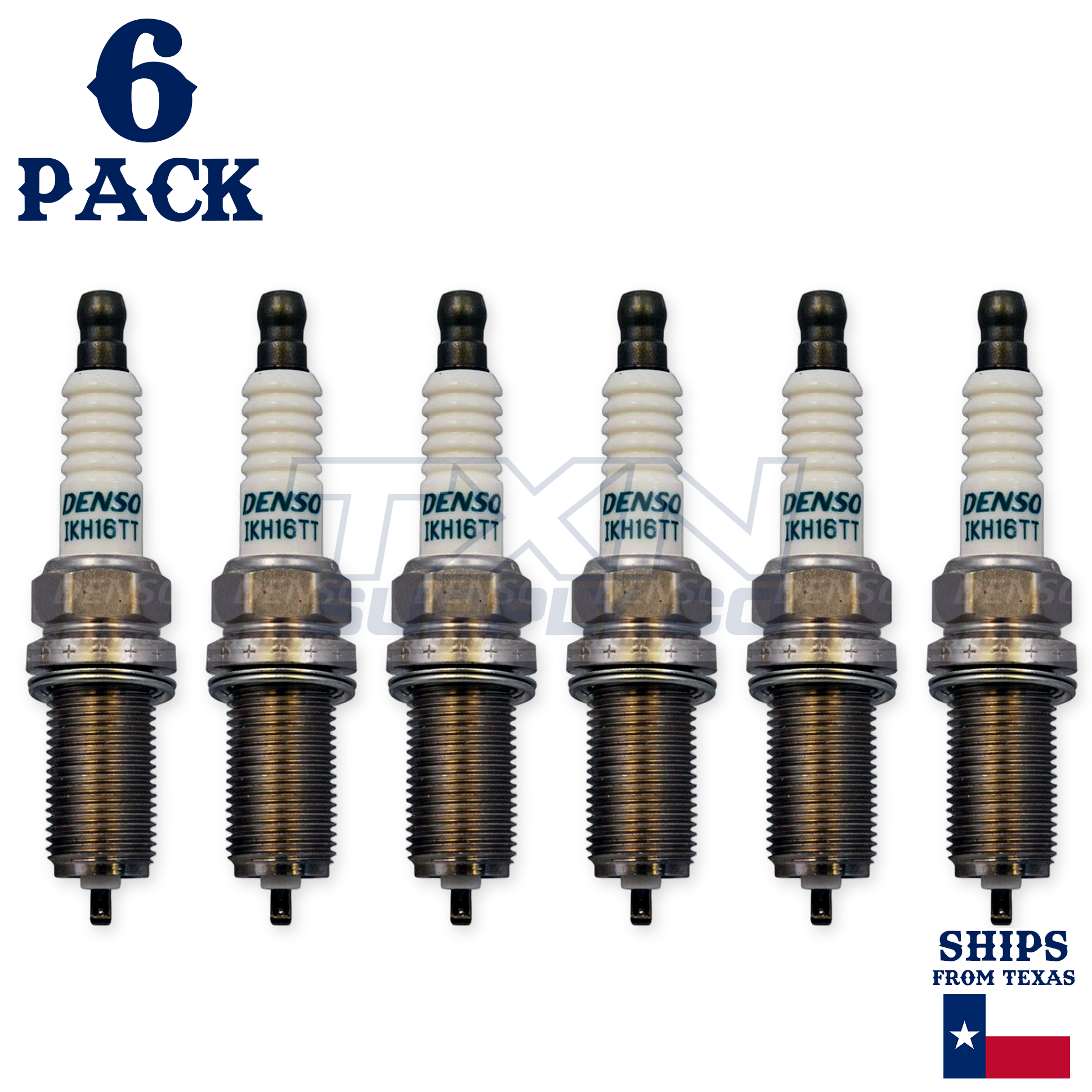 6 Pack Denso 4703 Iridium TT Spark Plugs IKH16TT - Image 1