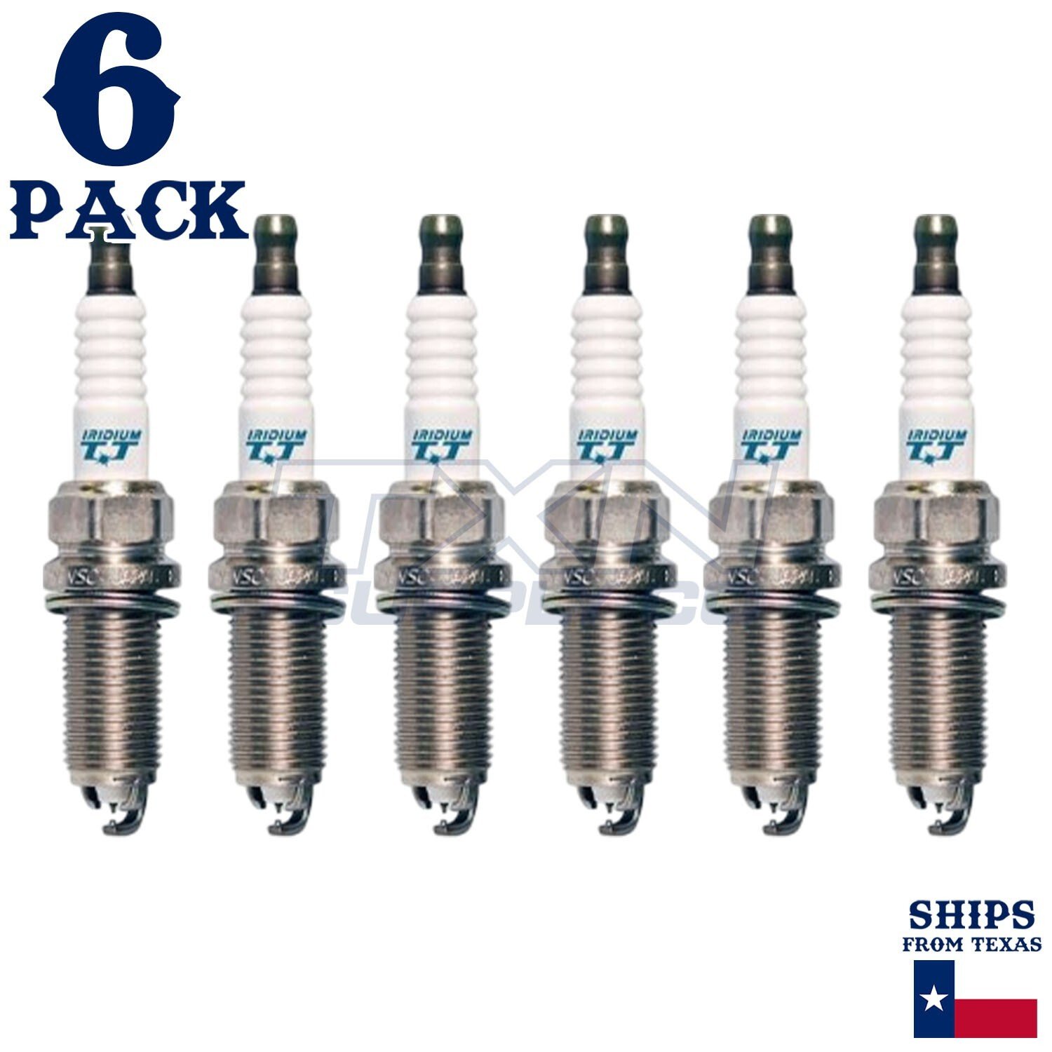 6 Pack Denso 4705 Iridium TT Spark Plugs IKBH20TT