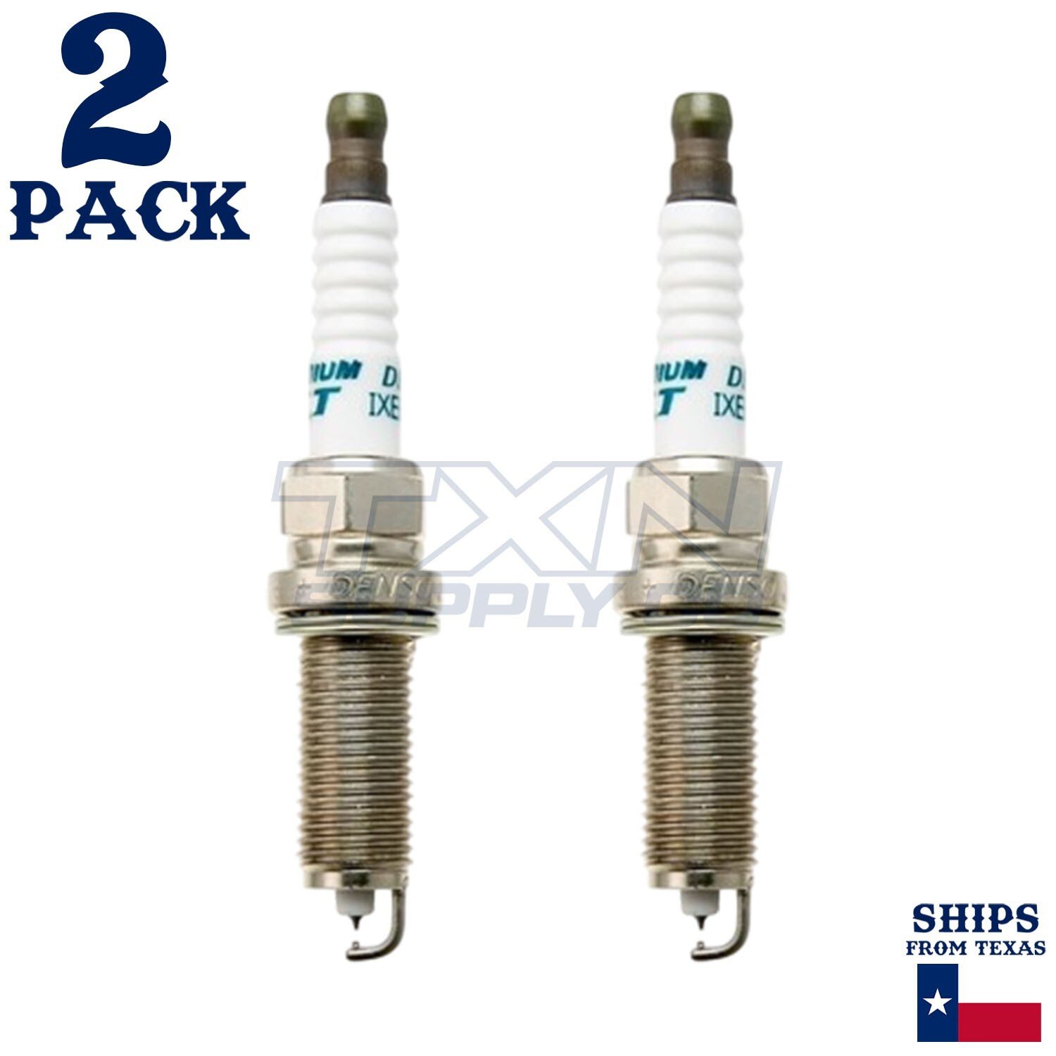 2 Pack Denso 4711 Iridium TT Spark Plugs IXU22 - Image 1
