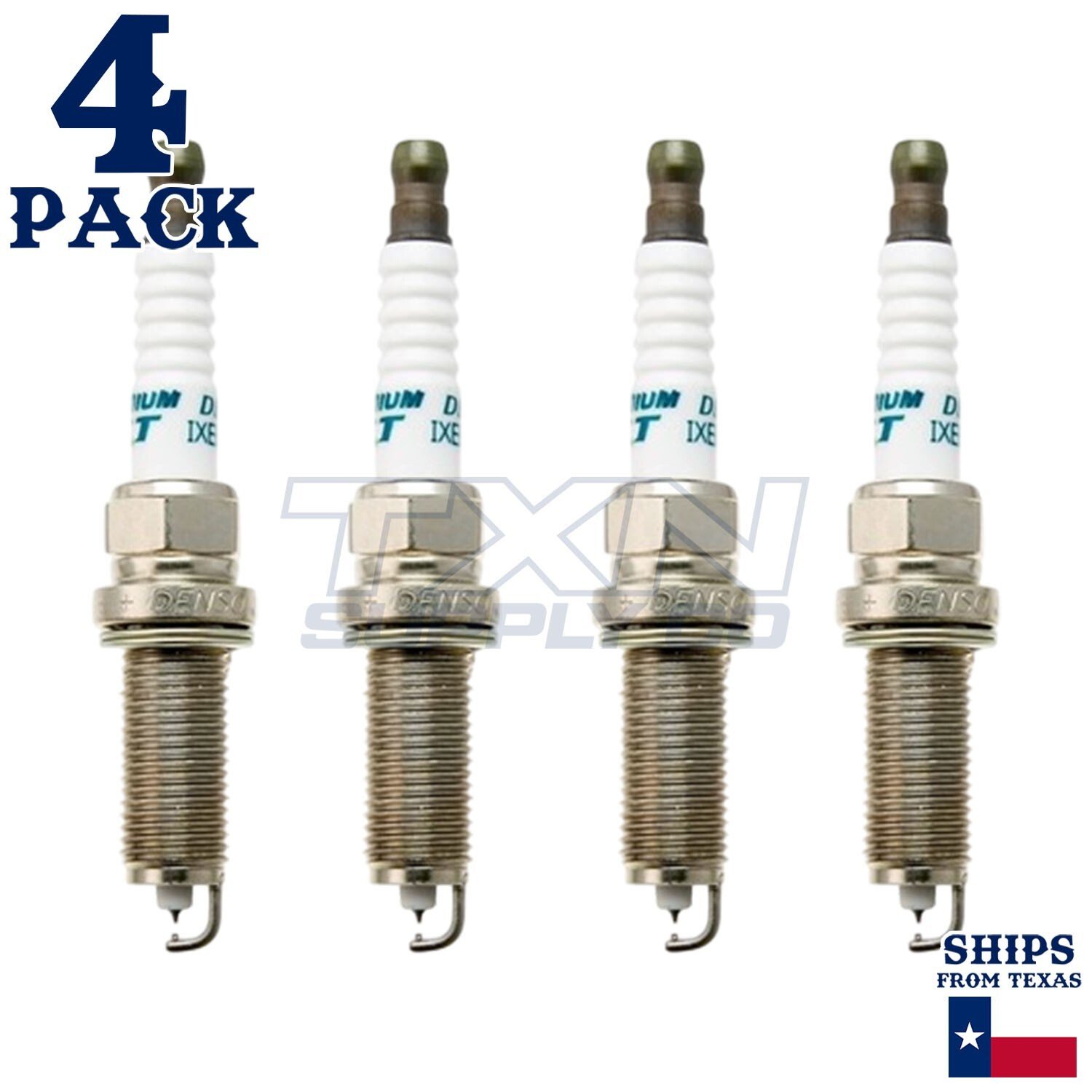 4 Pack Denso 4711 Iridium TT Spark Plugs IXU22 - Image 1