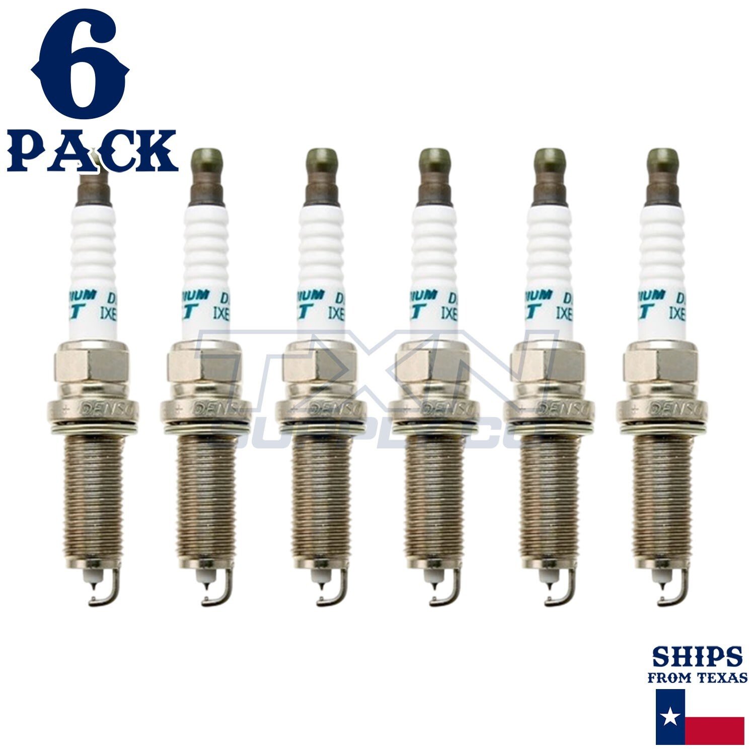 6 Pack Denso 4711 Iridium TT Spark Plugs IXU22