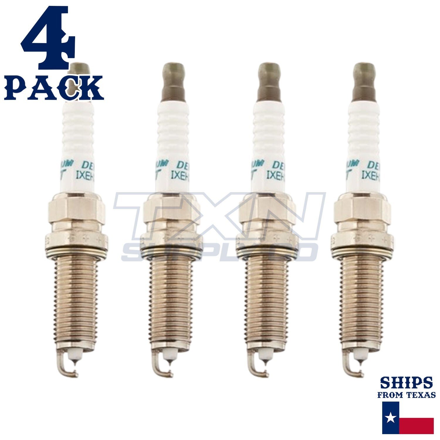 4 Pack Denso 4712 Iridium TT Spark Plugs IXEH22TT - Image 1