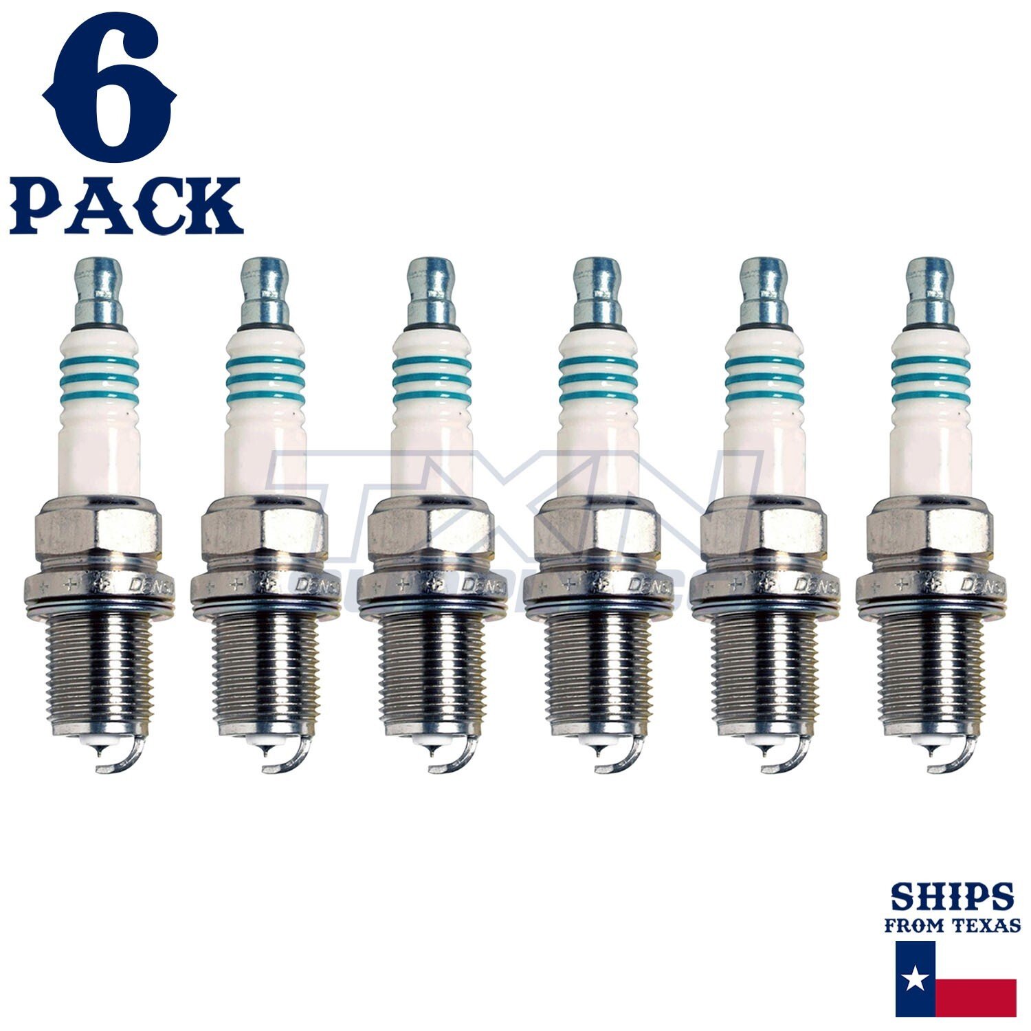 6 Pack Denso 5304 Iridium Power Spark Plugs IK20