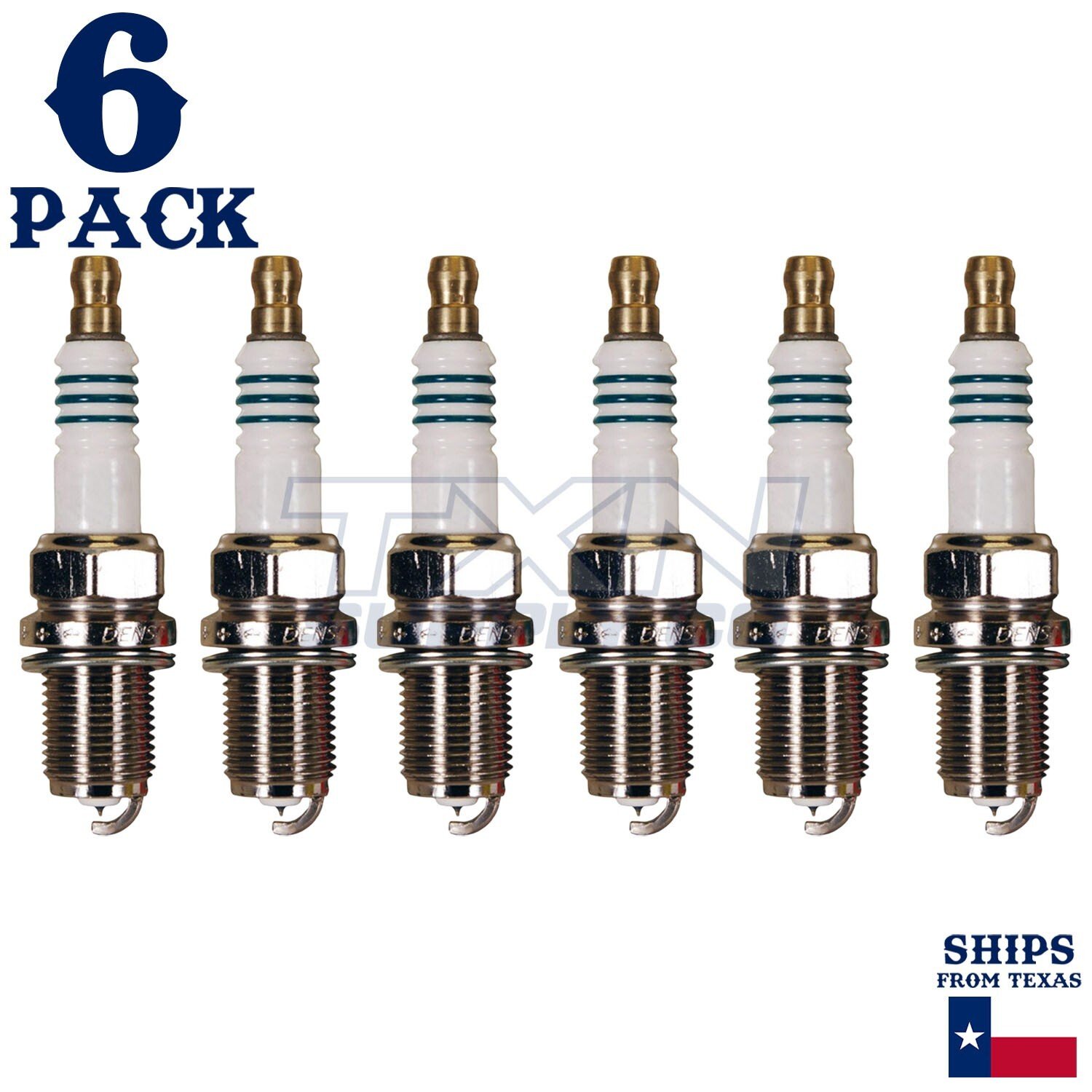 6 Pack Denso 5311 Iridium Power Spark Plugs IK24 - Image 2
