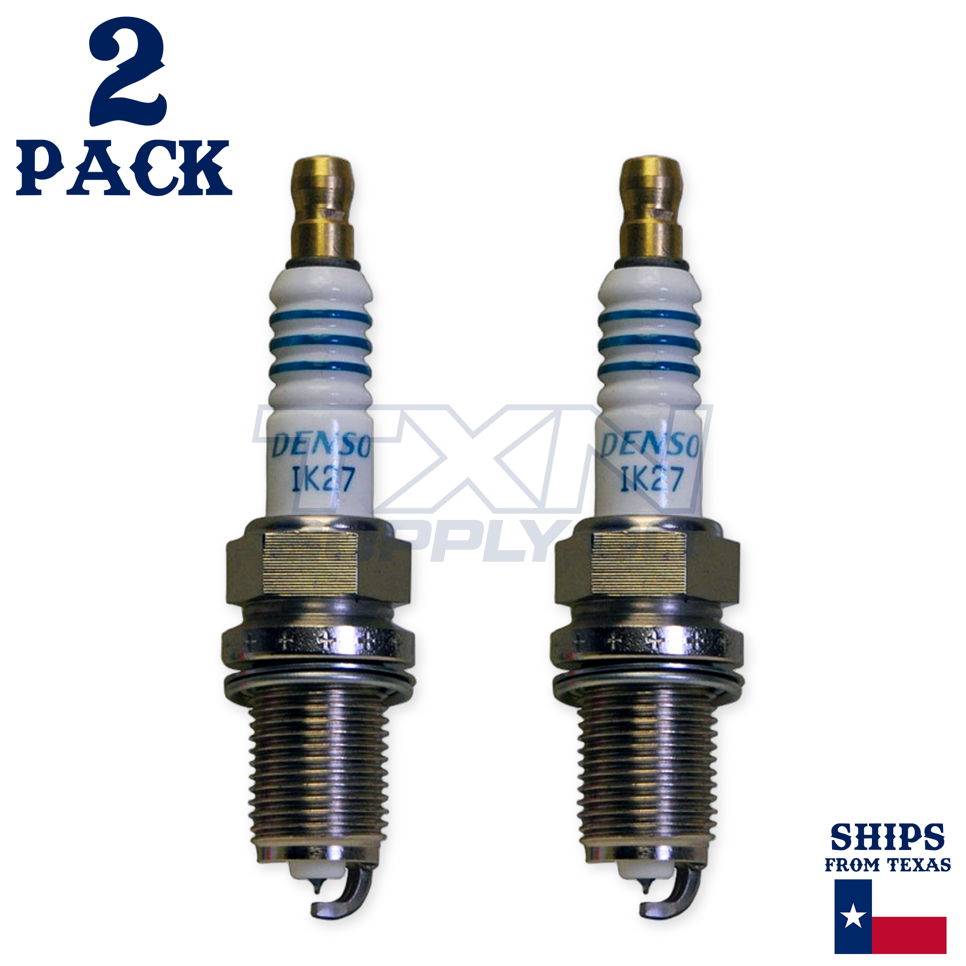2 Pack Denso 5312 Iridium Power Spark Plugs IK27 - Image 1