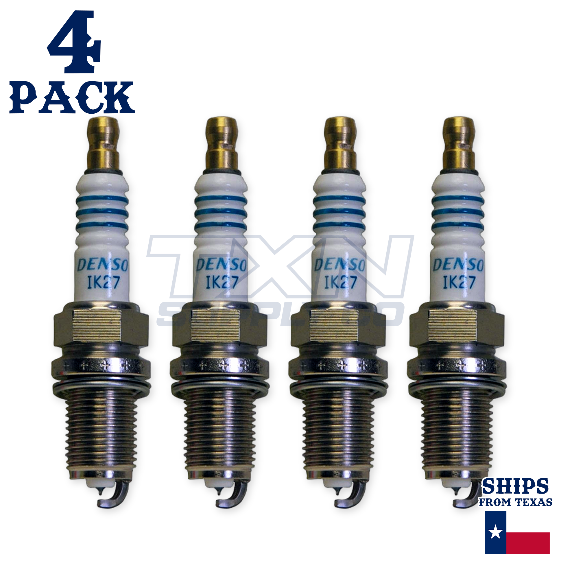 4 Pack Denso 5312 Iridium Power Spark Plugs IK27 - Image 1