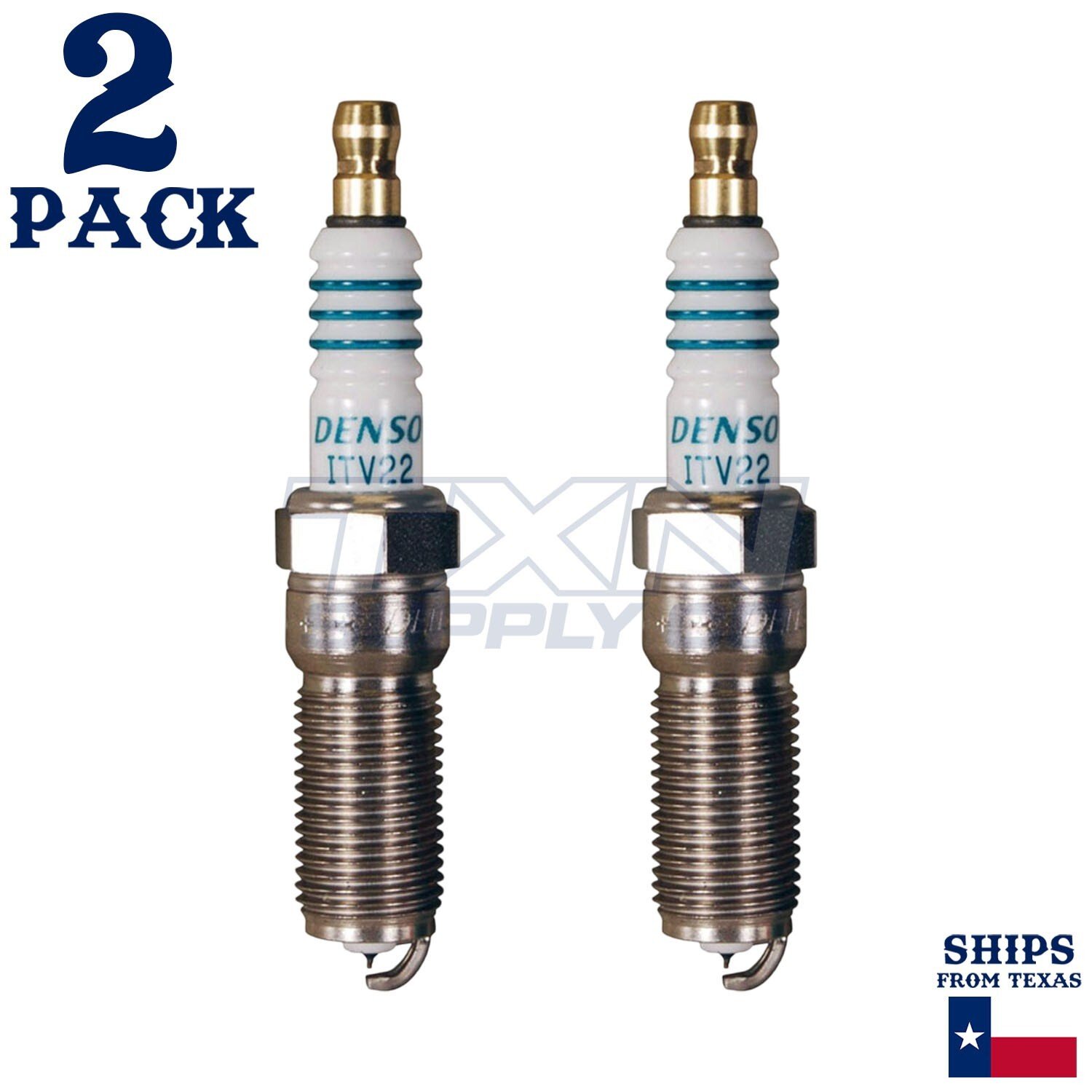 2 Pack Denso 5340 Iridium Power Spark Plugs ITV22 - Image 2
