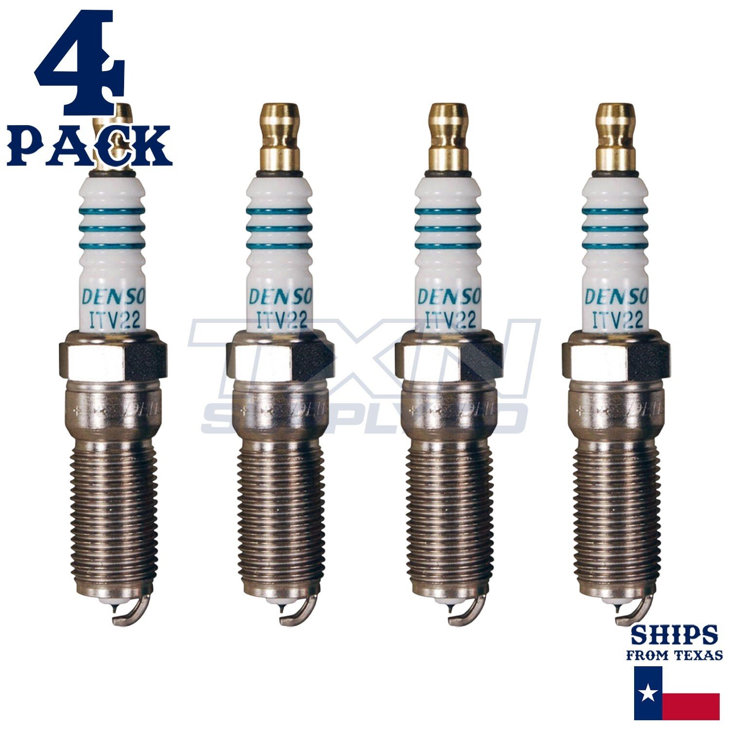 4 Pack Denso 5340 Iridium Power Spark Plugs ITV22 - Image 2