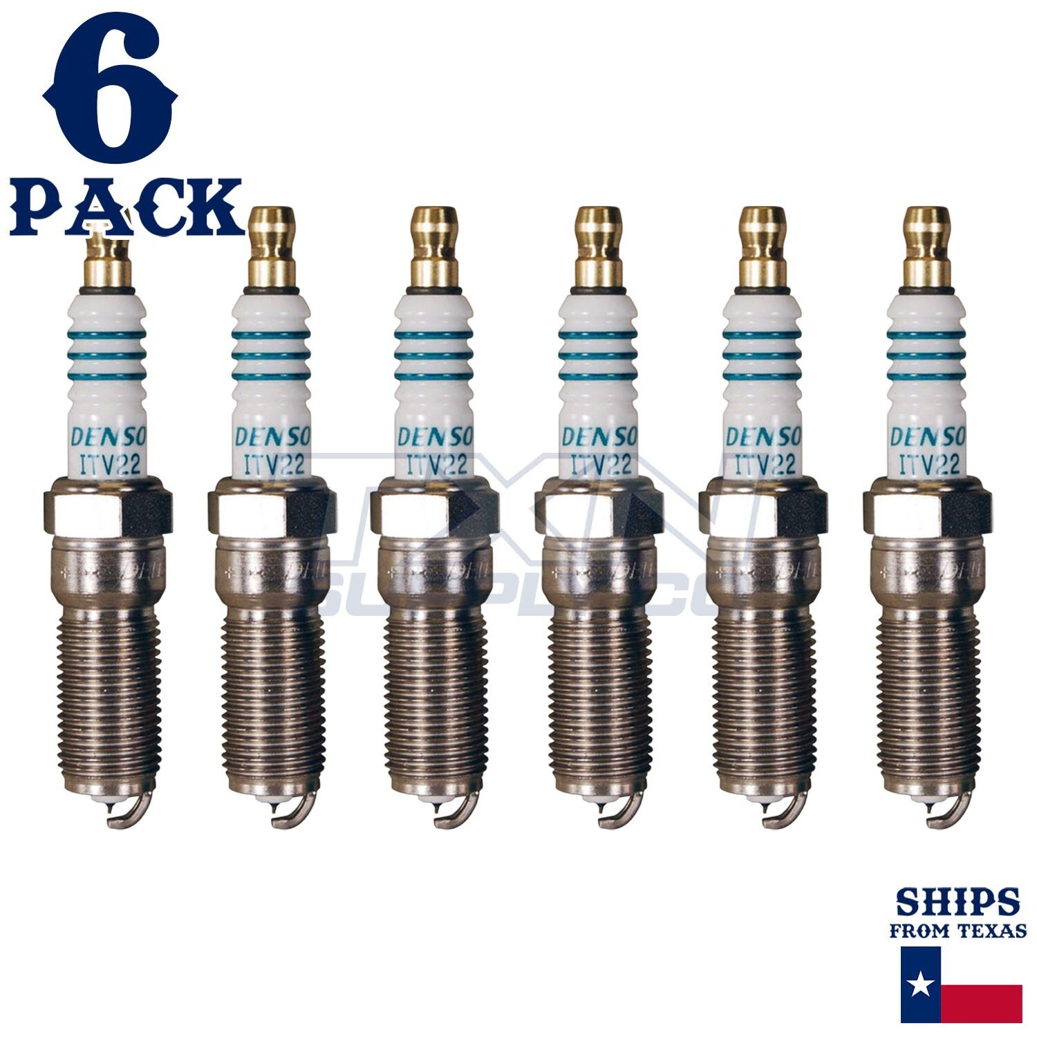 6 Pack Denso 5340 Iridium Power Spark Plugs ITV22 - Image 2