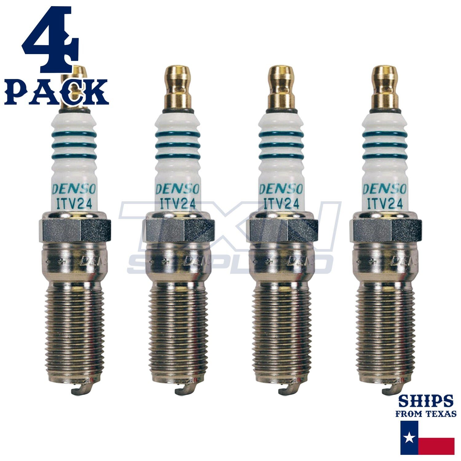 4 Pack Denso 5341 Iridium Power Spark Plugs ITV24 - Image 2