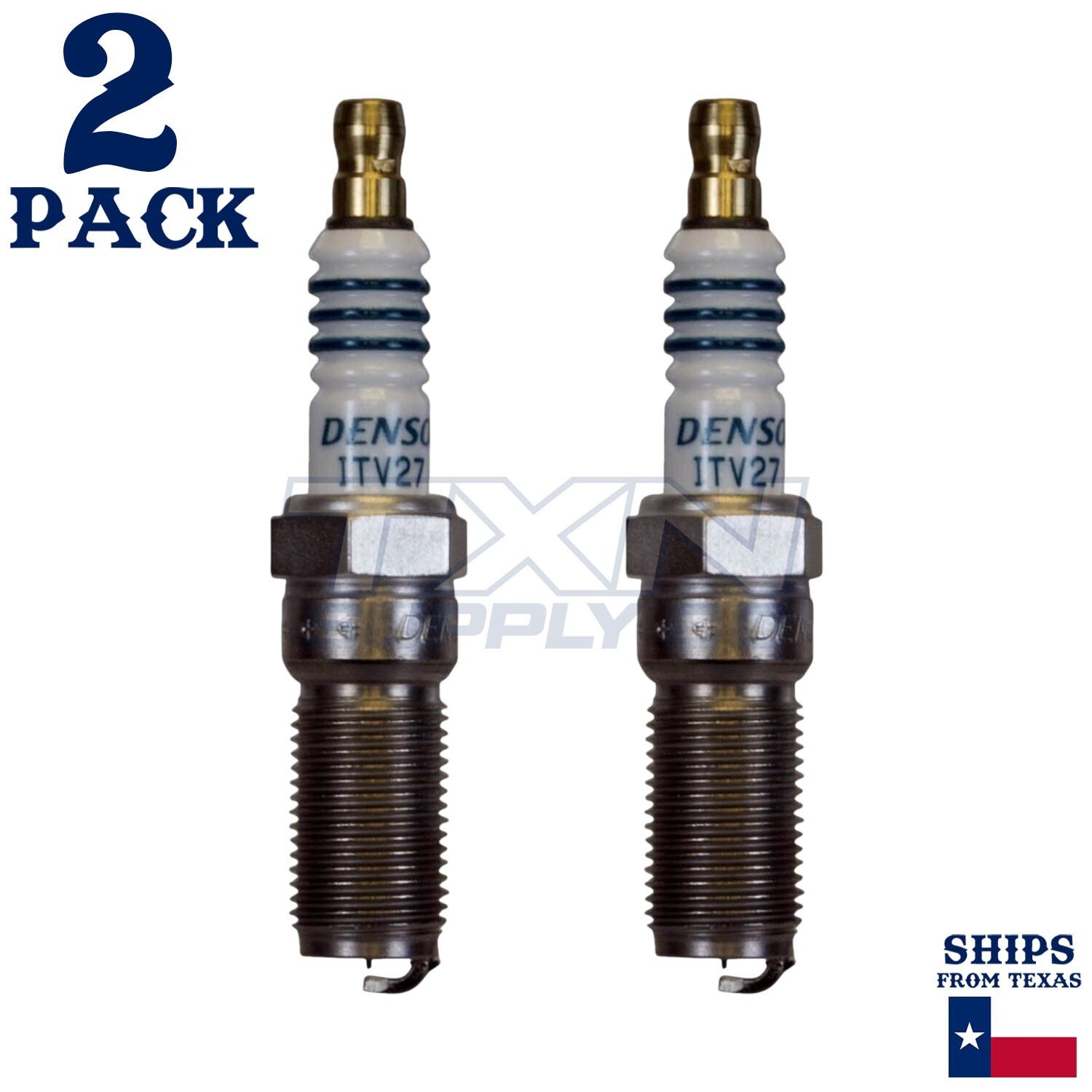 2 Pack Denso 5342 Iridium Power Spark Plugs ITV27