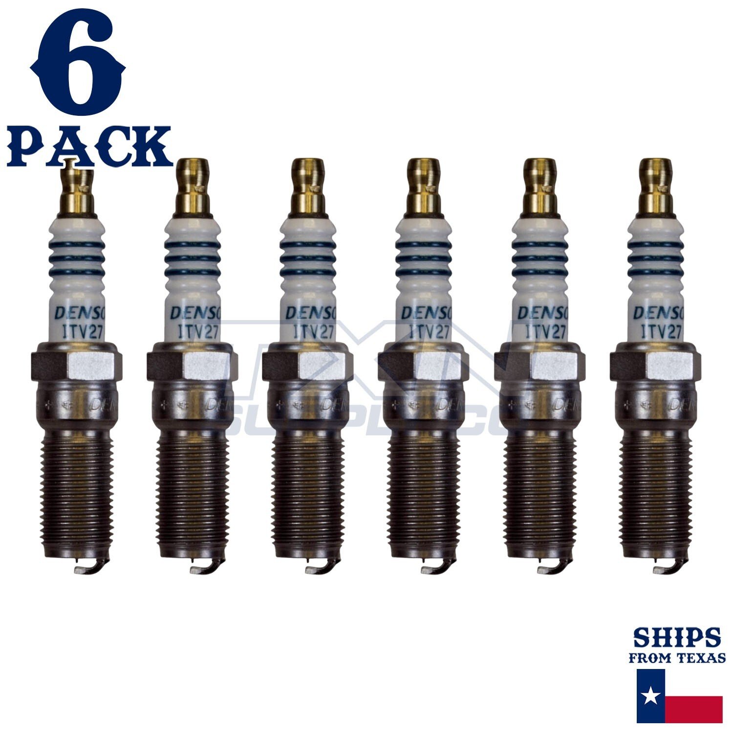 6 Pack Denso 5342 Iridium Power Spark Plugs ITV27