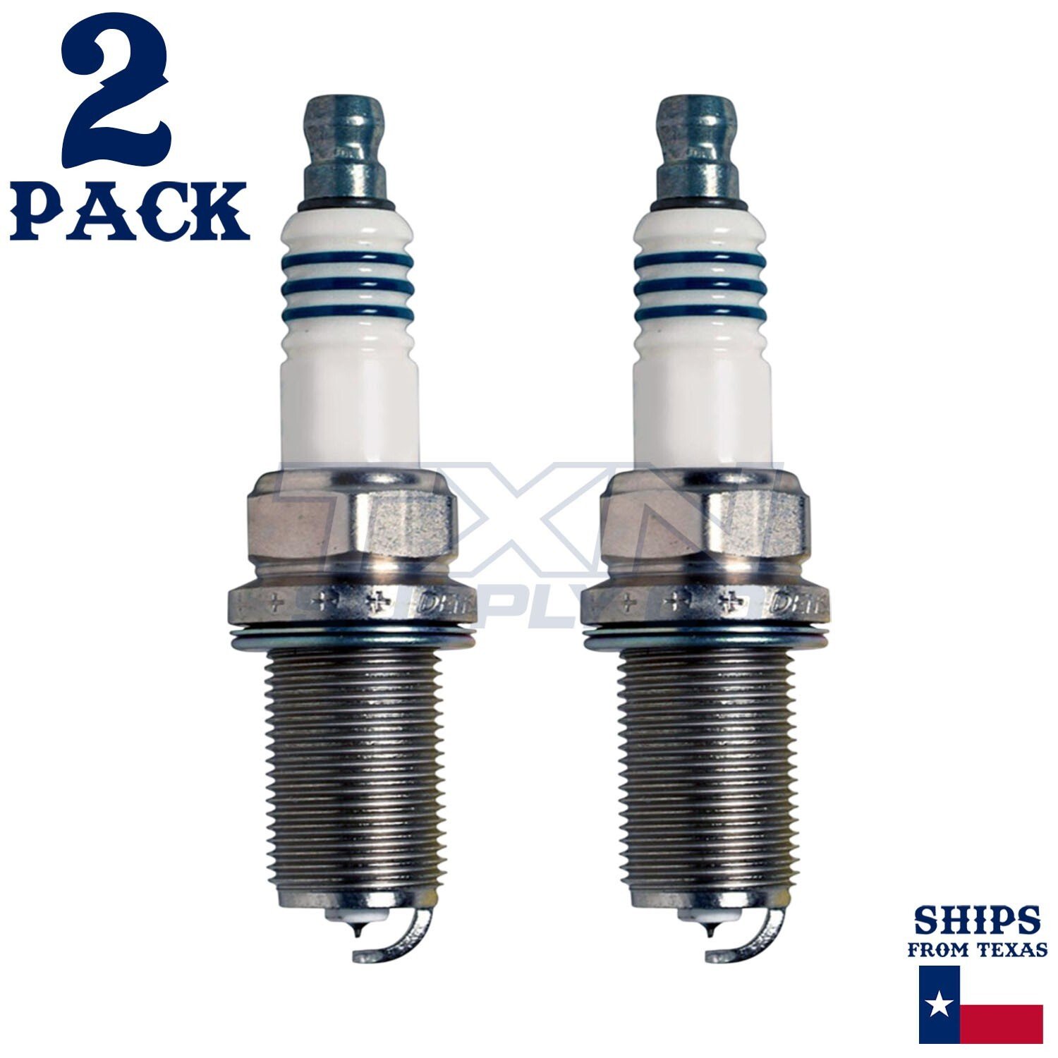 2 Pack Denso 5344 Iridium Power Spark Plugs IKH20 - Image 1